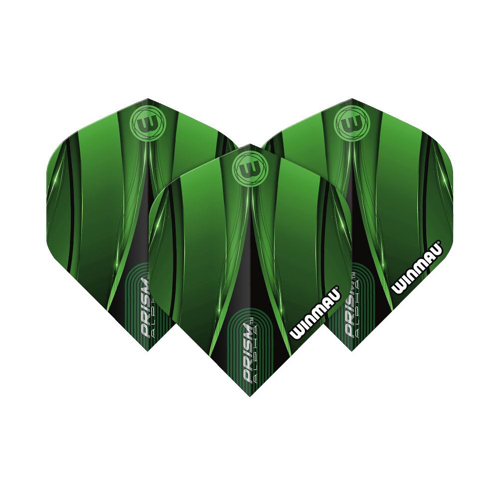 Winmau Alpha Sniper Green Standard Flights 