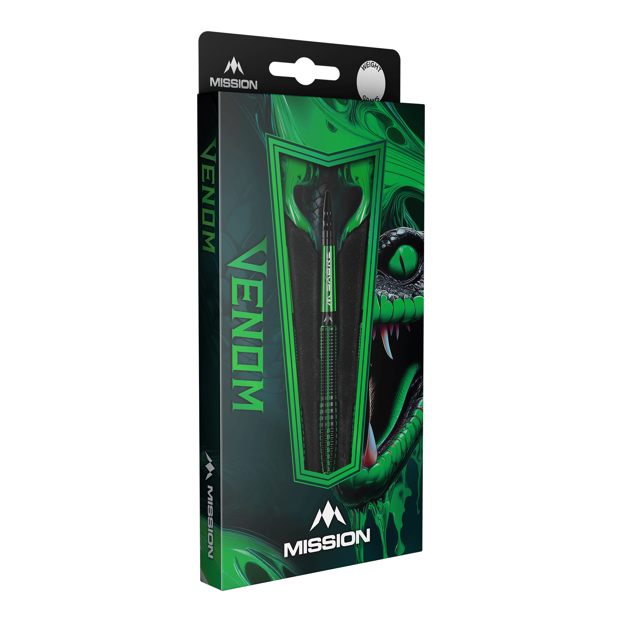 Mission Venom Steeldarts Mehrere Mission Venom Steeldarts liegen nebeneinander. Die Oberfläche ist fein strukturiert.