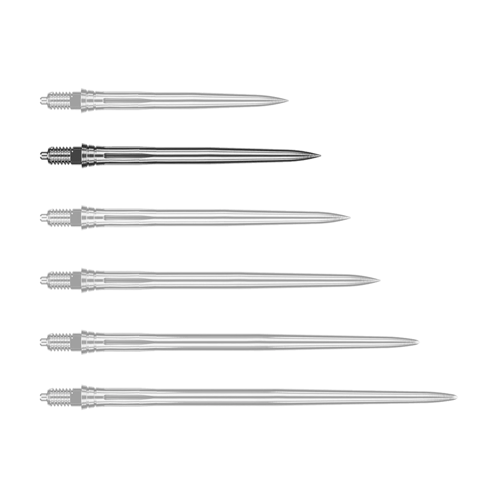 Caliburn EZ-EVO Dartspitzen - Smooth - Silber Das Bild zeigt ein Produkt mit dem Dateinamen EVO178_Caliburn_EZ-EVO_Dartspitzen_Smooth_Silber_32mm_1. Es handelt sich um silberne Dartspitzen mit einer Länge von 32mm des Typs Caliburn EZ-EVO.