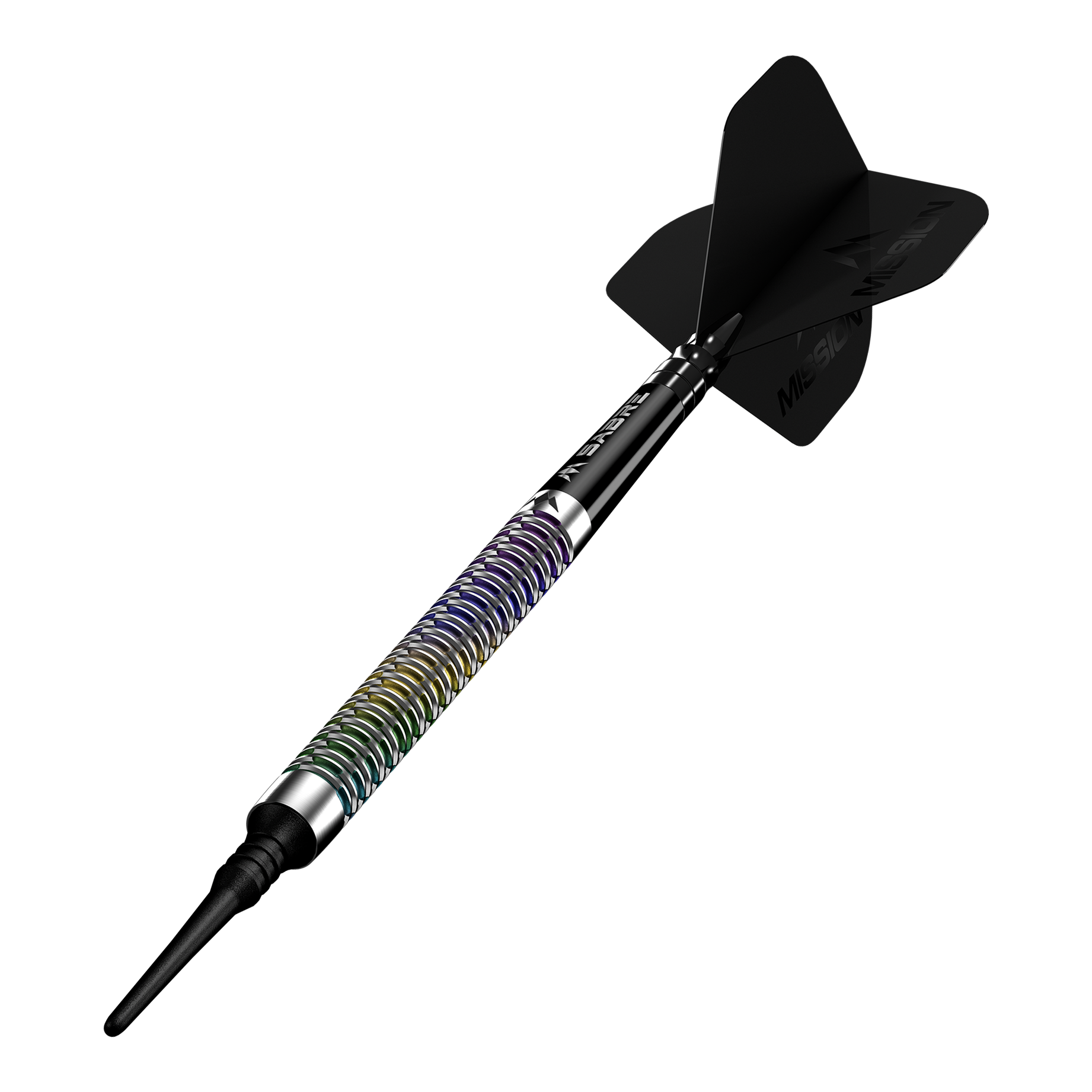 Mission Kaleidos Softdarts - 19g Abgebildet ist das Produkt Mission Kaleidos Softdarts - 19g. Dies sind spezielle Softdarts für das Dartspiel.