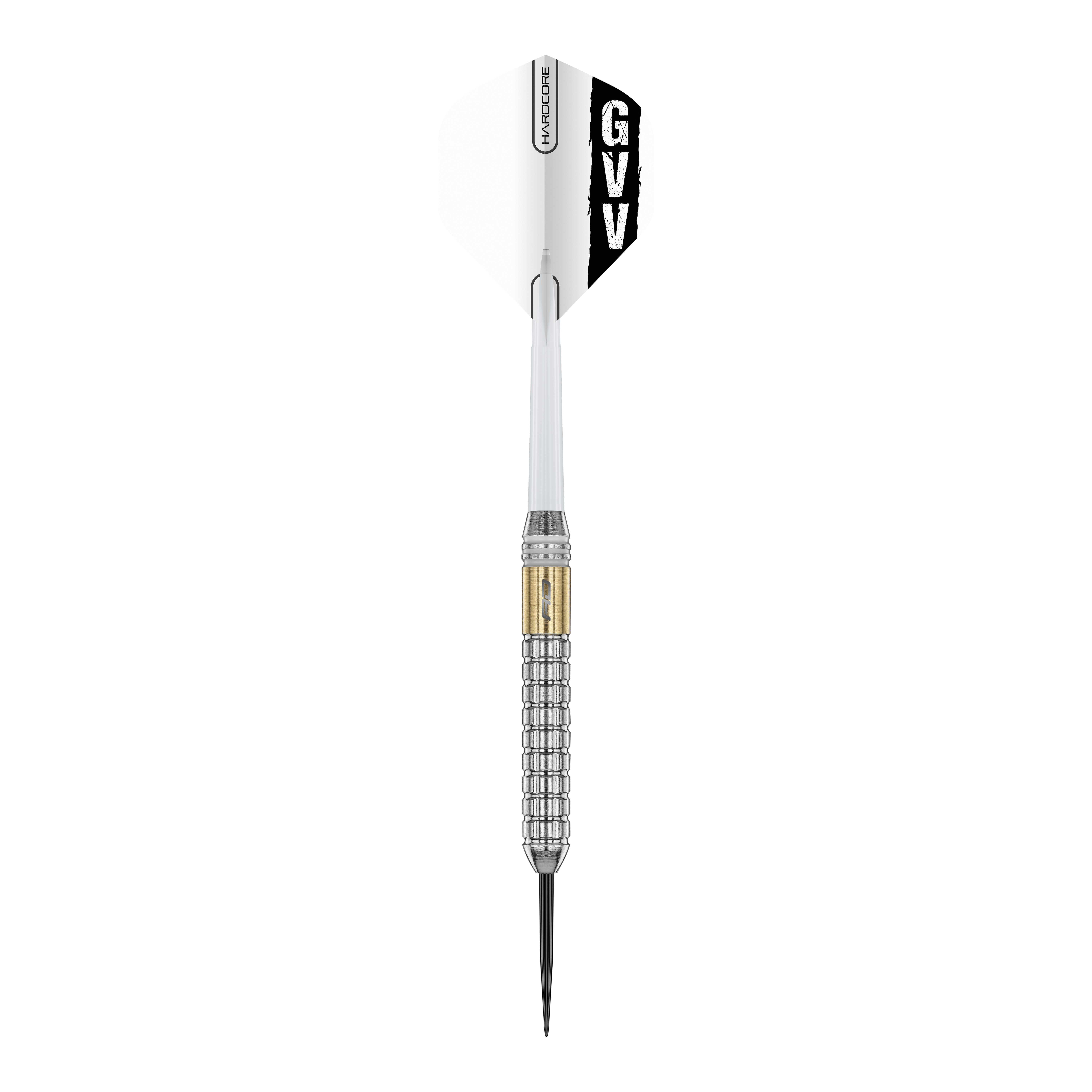Red Dragon Gian Van Veen Brass Steeldarts - 21 g Die Abbildung zeigt die Red Dragon Gian Van Veen Brass Steeldarts mit 21 g Gewicht. Die Darts sind für präzises Steeldartspiel geeignet.