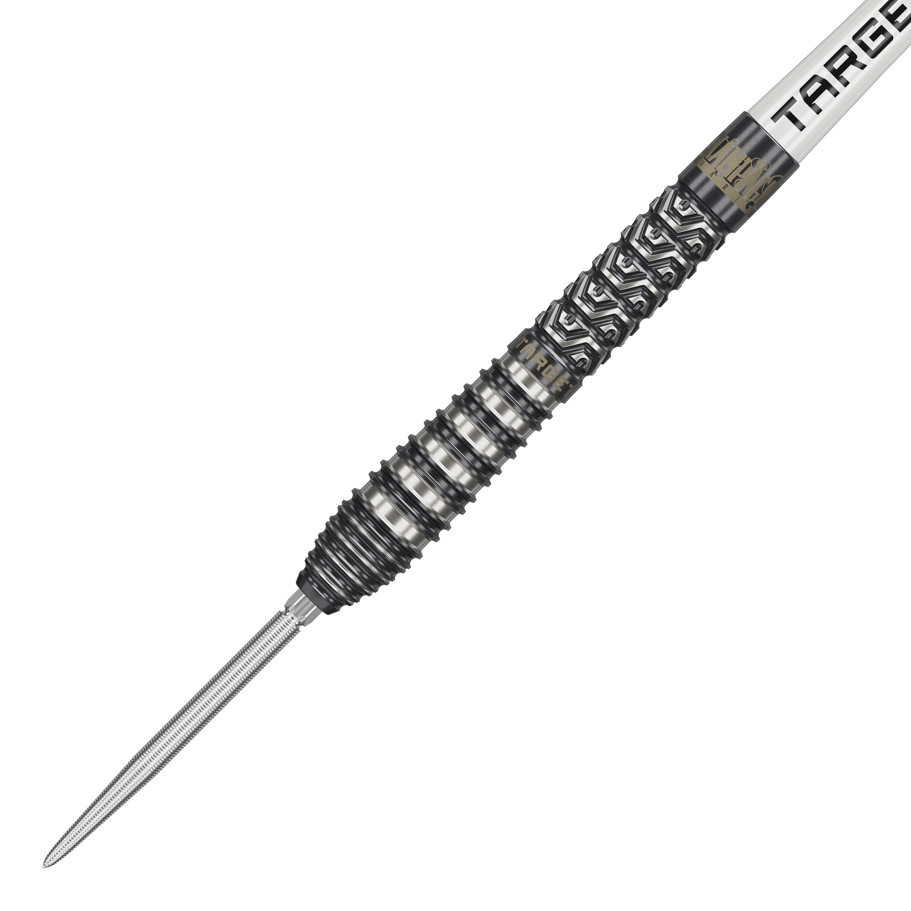 Das Bild zeigt Target Charlie Manby Swiss Points Steeldarts. Ein Steeldart aus der Kollektion wird dargestellt.