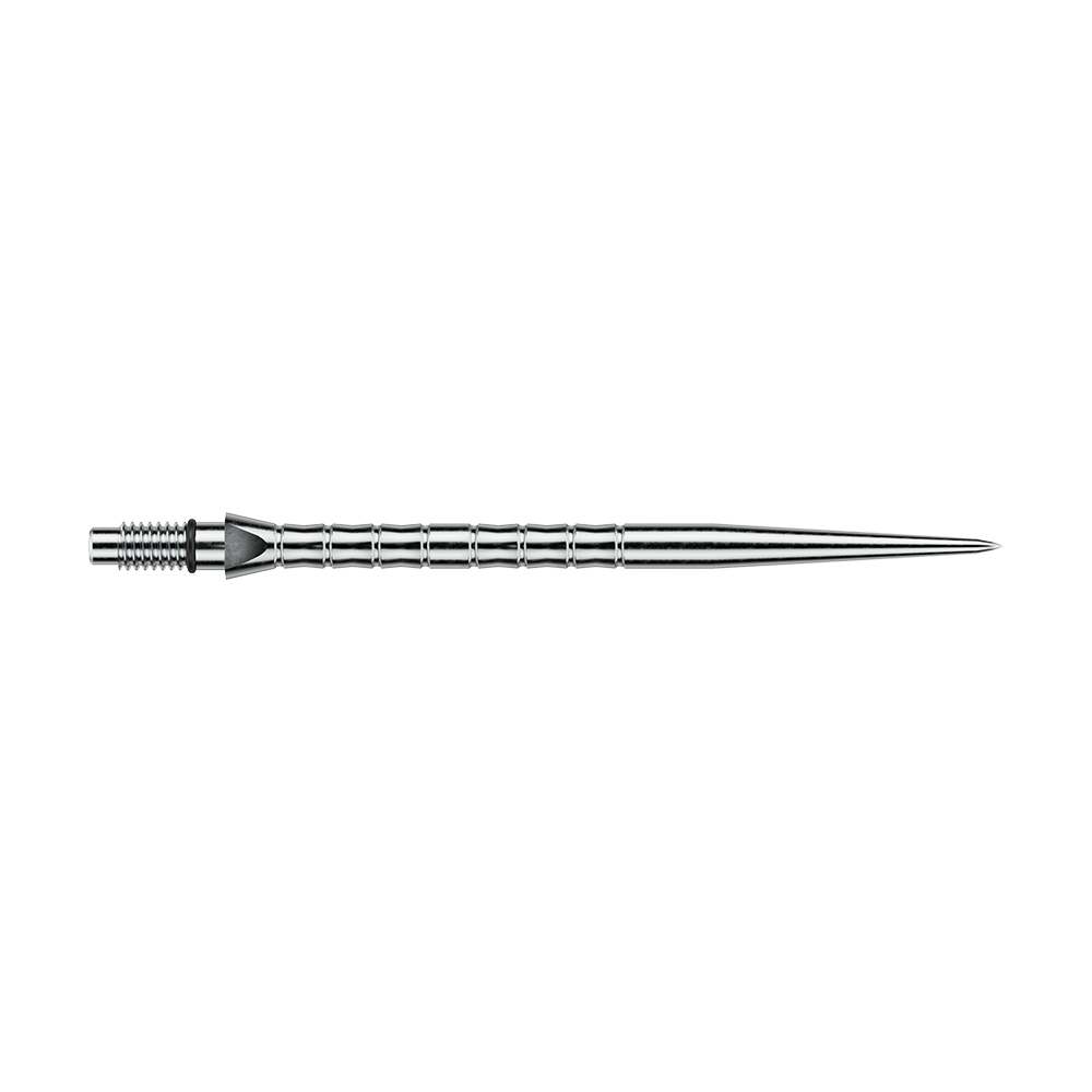 Dieses Bild heißt Winmau_Switch_Point_Wave_Silver_Effect_Steeldartspitzen_40mm_2. Vermutlich zeigt es silberne Steeldartspitzen mit Wave-Effekt, 40 mm lang.