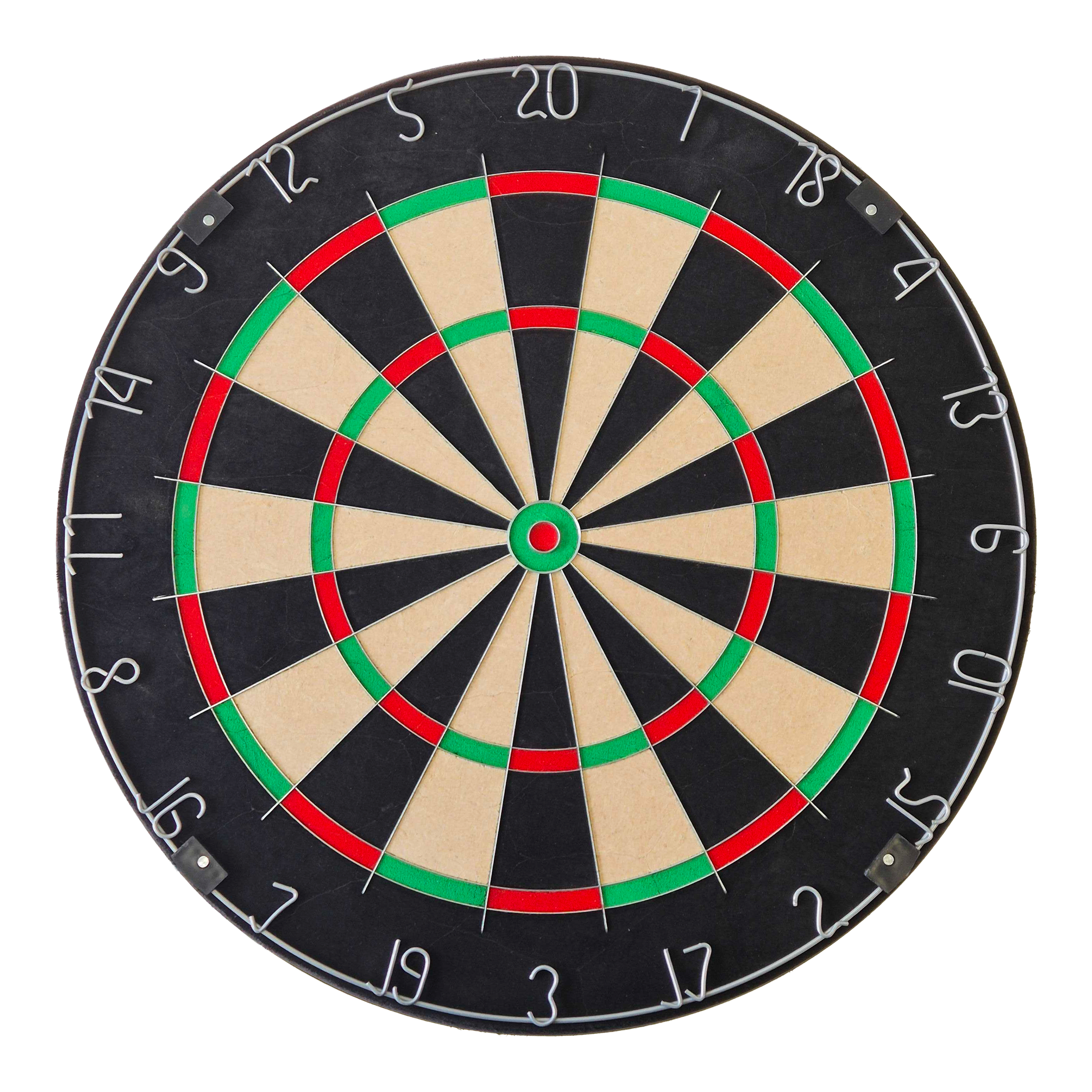 Das Bild zeigt ein Dartboard mit Wunschtext. Das Produkt ist rund und hat einen traditionellen silbernen Ring.