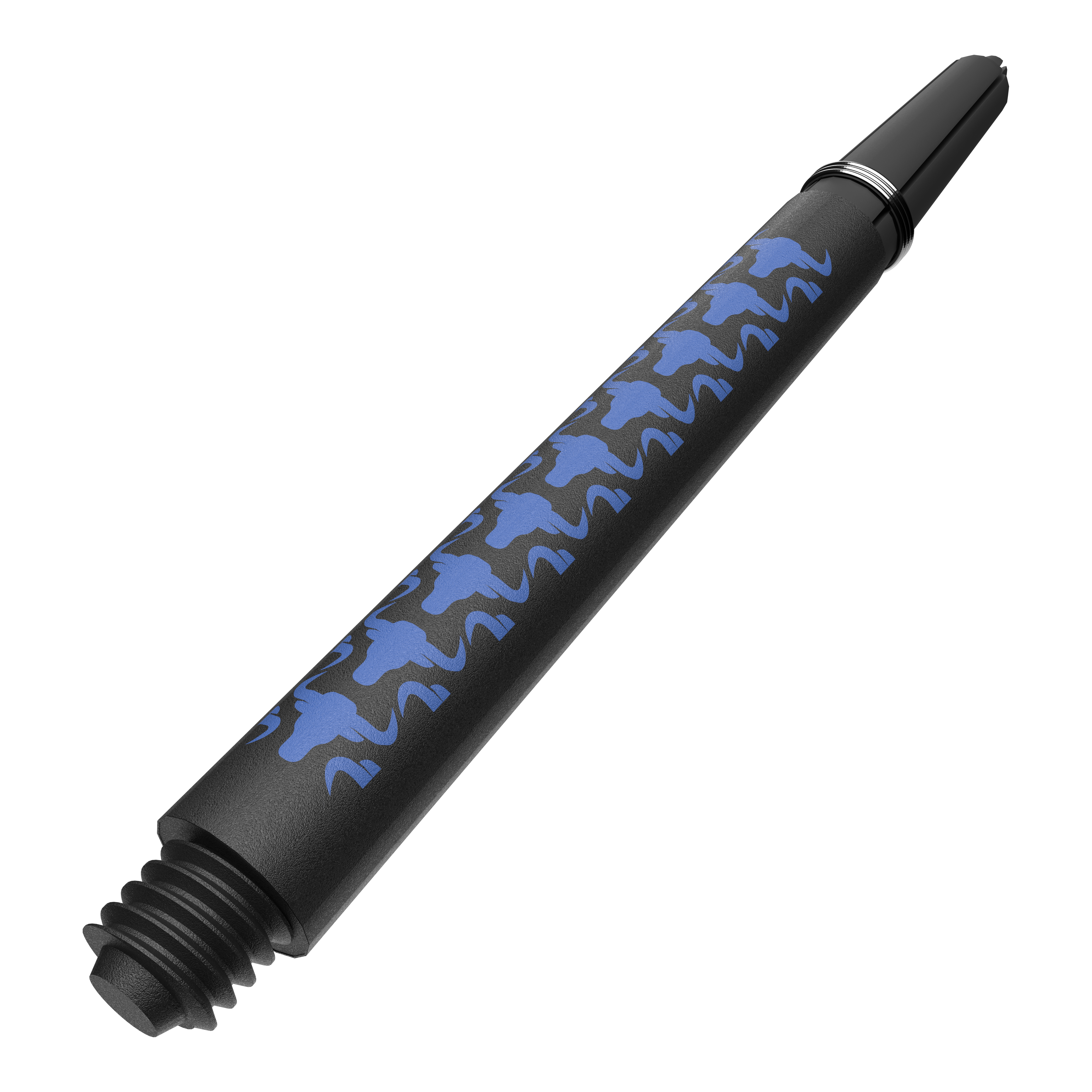 Bulls NL Capo Carbon Shafts - Blau Ein Bild mit dem Dateinamen BU55339_BullsNL_Capo_Carbon_Shafts_Blau_Medium_46mm_2. Das Bild zeigt vermutlich einen blauen mittellangen Carbon-Shaft für Darts.