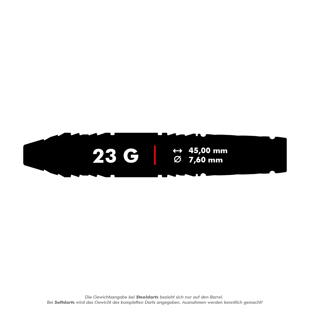 Target Japan Black Marque Dragon GEN2 Swiss Point Steeldarts - 23g