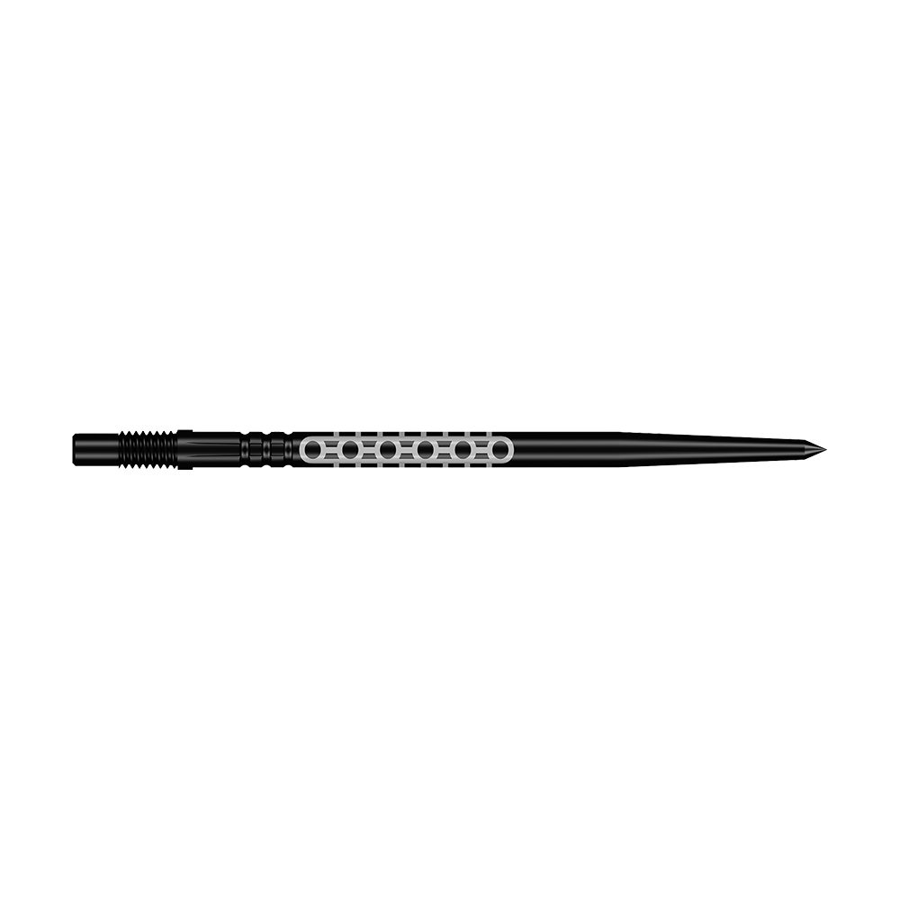 Shot Turbo Point Goths Dartspitzen - Schwarz