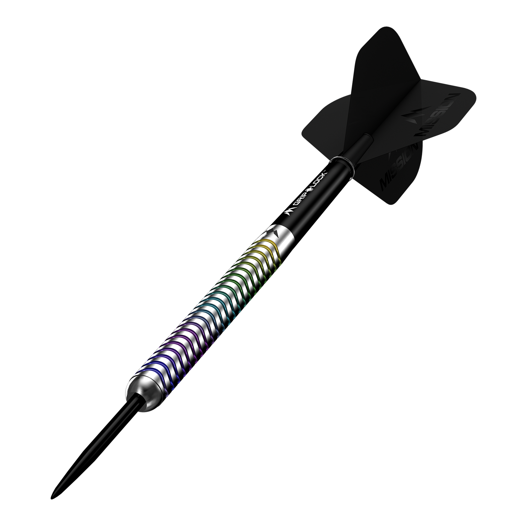 Mission Mirage Steeldarts Mission Mirage Steeldarts sind Profi-Darts für anspruchsvolle Spieler. Die Abbildung präsentiert das Set aus mehreren Perspektiven.