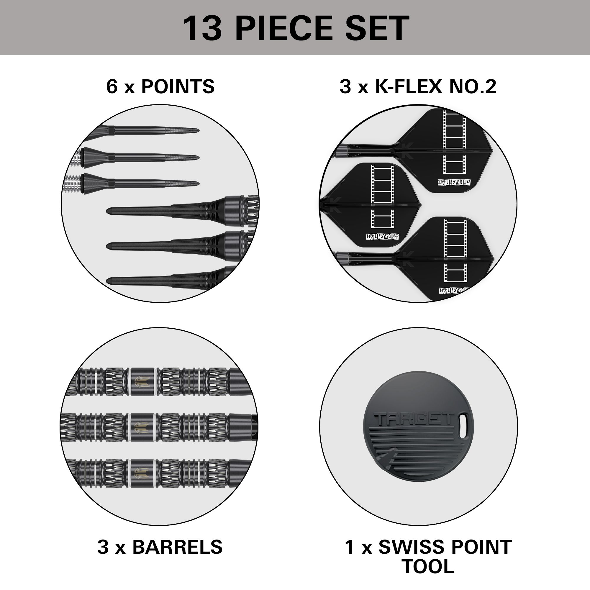 Target Chris Dobey 95K Softdarts - 18g Zu sehen sind Target Chris Dobey 95K Softdarts - 18g. Die Darts sind besonders für präzise Würfe entwickelt worden.