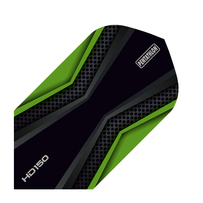 HD 150 Pentathlon Flights Black/Green Slim
