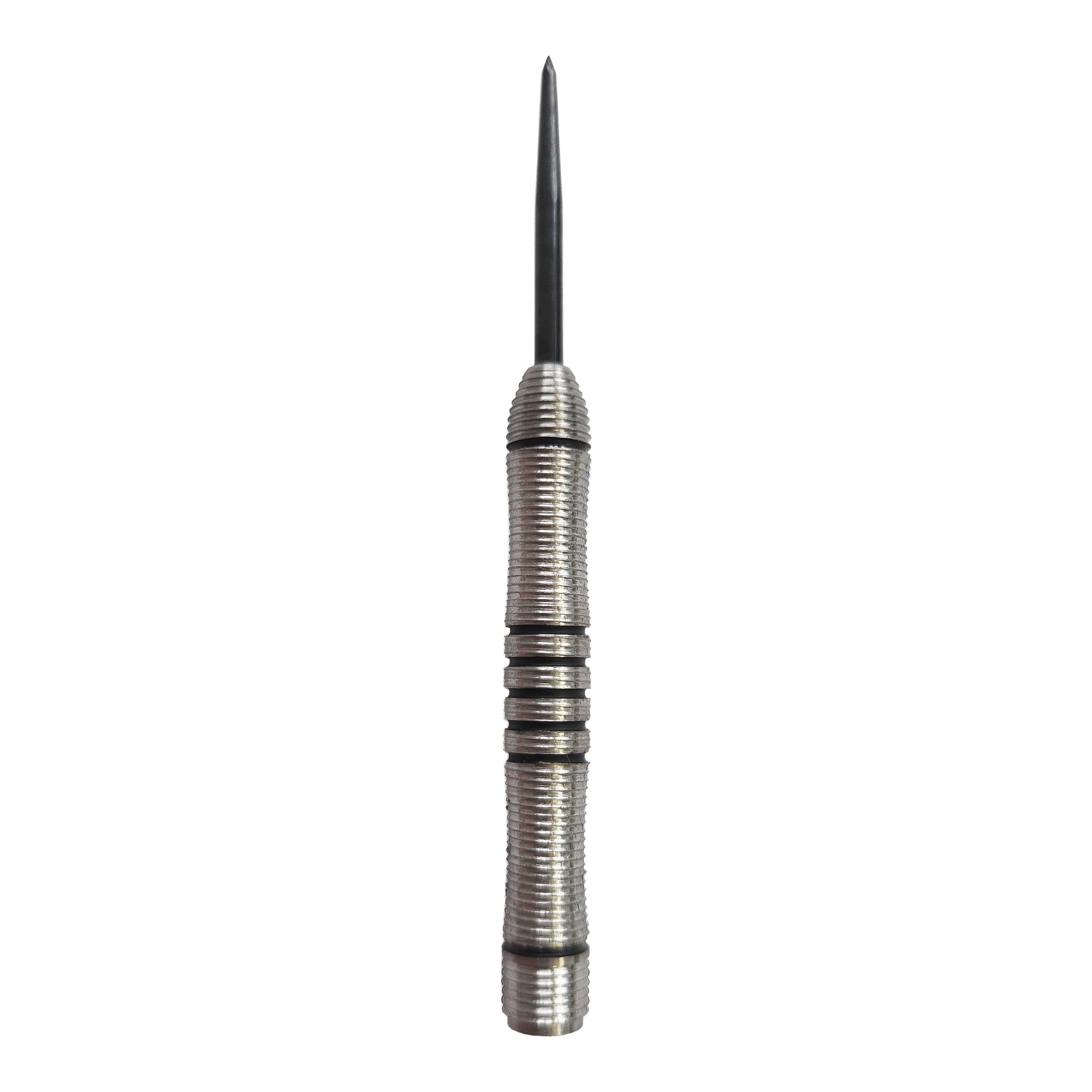 McDart Black Ring Steeldart-Barrels - 24g Dieses Bild zeigt die McDart Black Ring Steeldart-Barrels - 24g. Die Barrels sind schwarz und besitzen eine gerillte Oberfläche.