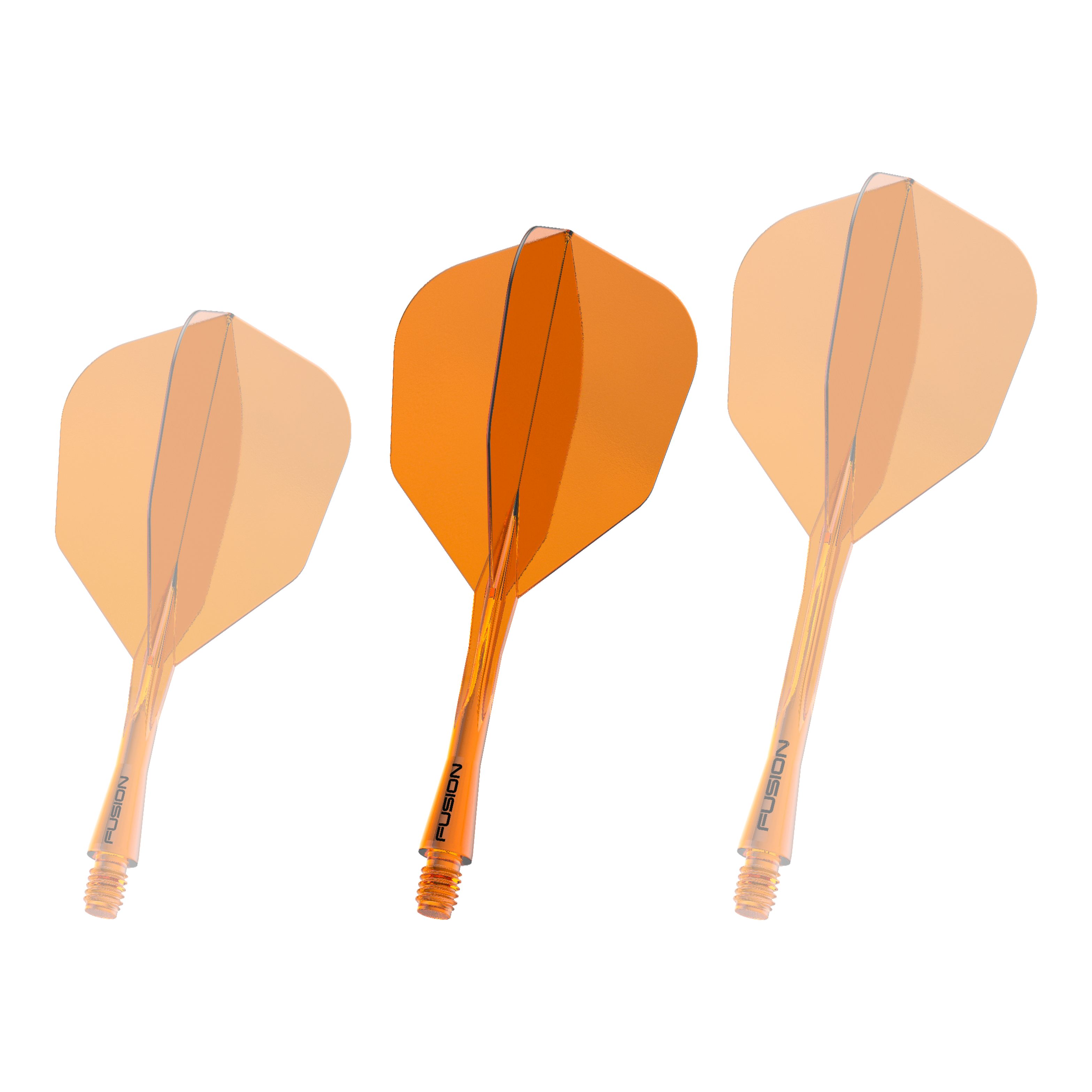 Winmau Fusion Flight-Shaft-System No6 Neon Orange Das Bild zeigt das Winmau Fusion Flight Shaft System No6 in Neon Orange mit 28 mm Länge. Dies ist eine alternative Ansicht des Produkts.