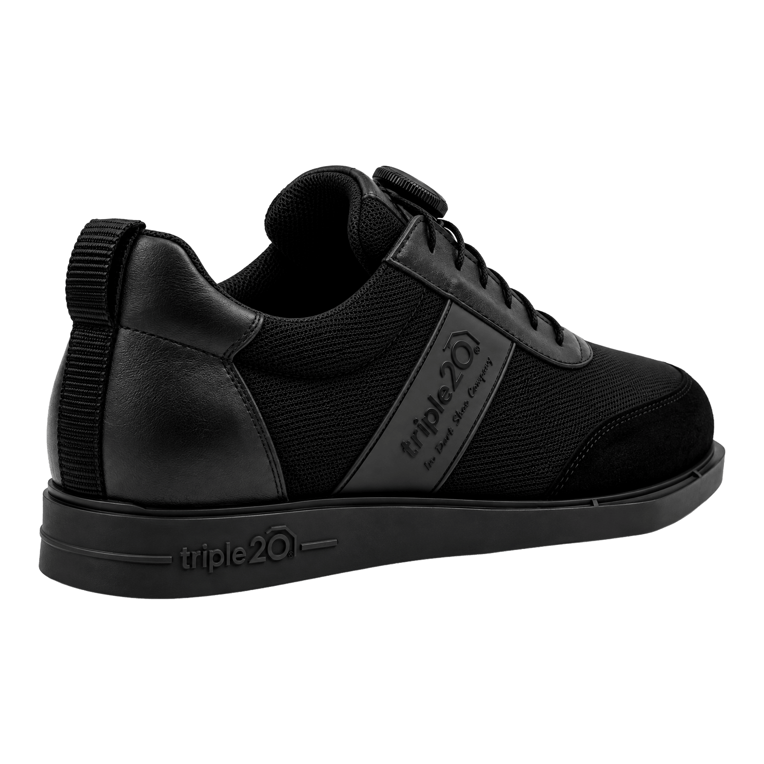 Triple20 Dartschuhe Textil mit Drehverschluss - Schwarz Triple20 Dartschuhe Textil mit Drehverschluss - Schwarz