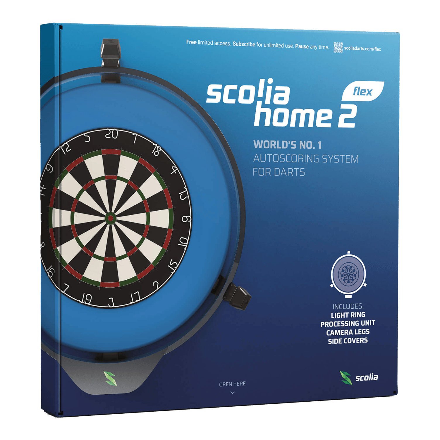 Scolia Home 2 FLEX - Electronic Score System mit Beleuchtungsring