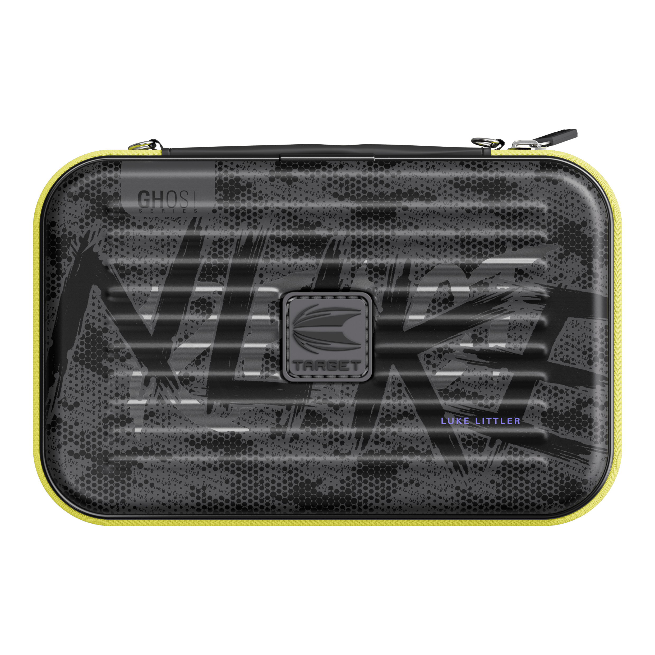 Takoma XL Ghost Series Luke Littler Dartcase Das Bild zeigt das Takoma XL Ghost Series Luke Littler Dartcase. Es handelt sich um ein spezielles Dartcase für Dartzubehör.
