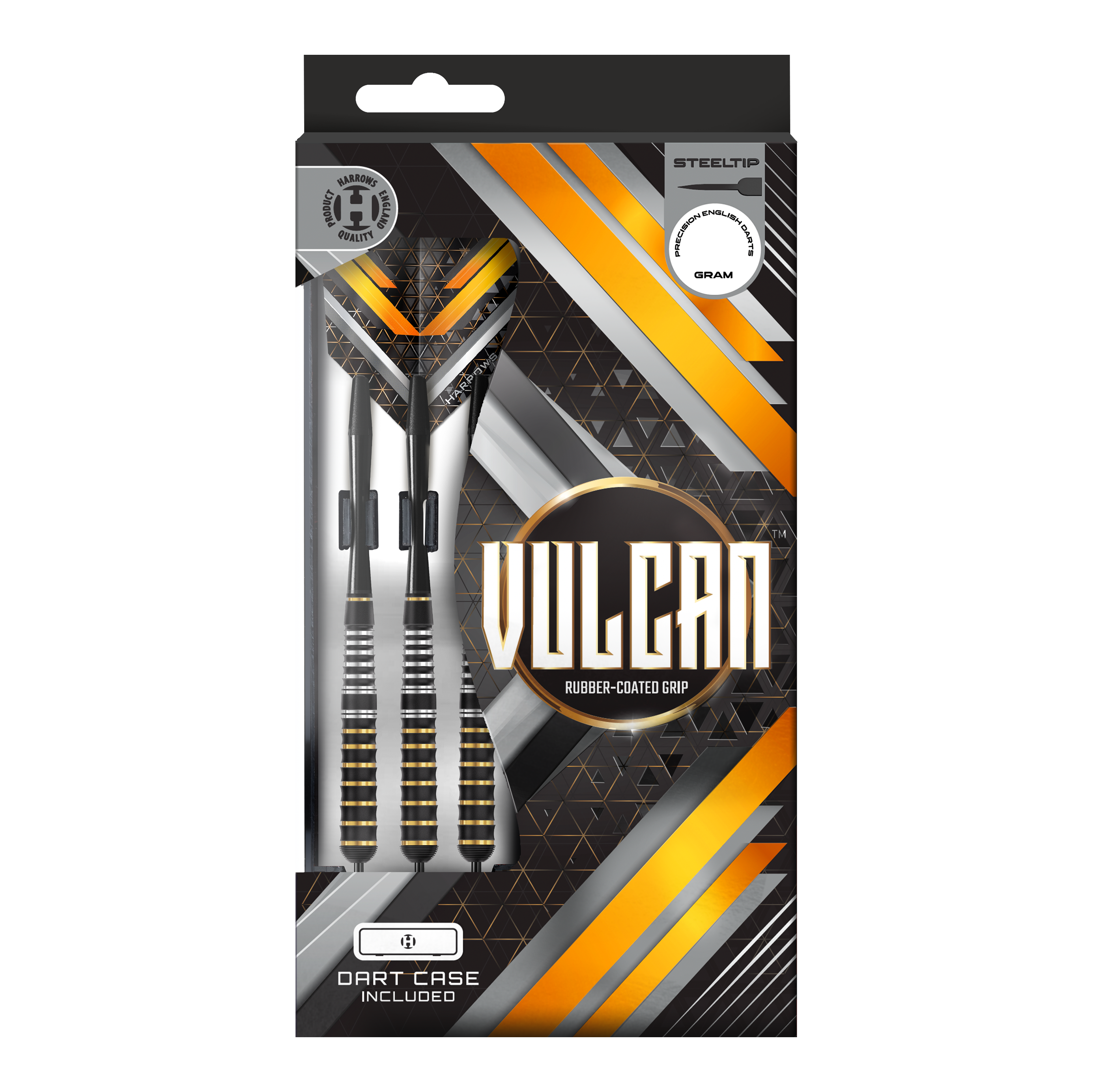 Harrows Vulcan Steeldarts Das Bild zeigt Harrows Vulcan Steeldarts. Die hochwertige Verarbeitung ist deutlich sichtbar.