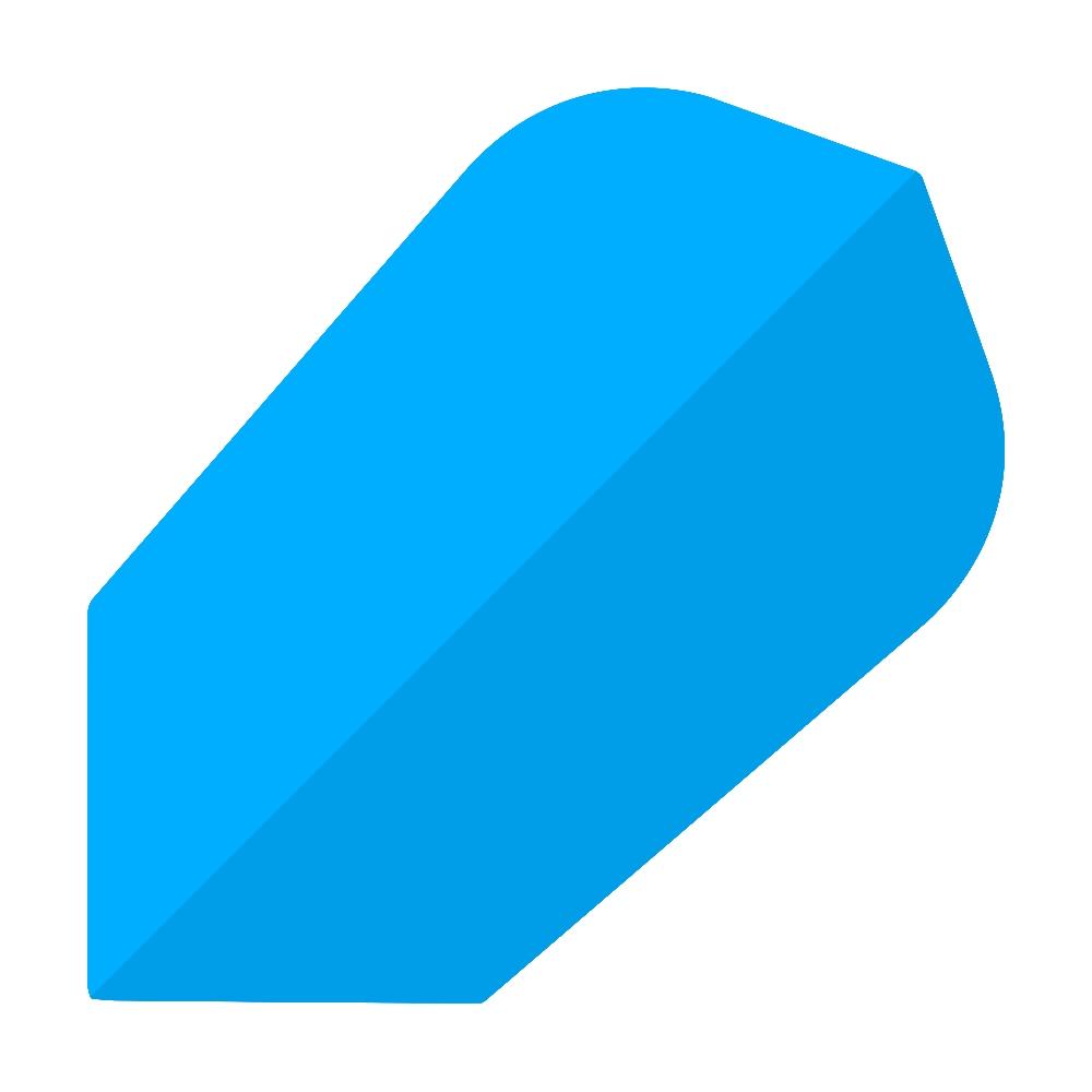 Poly-Plain Slim Flights Blau Dies ist ein blauer Poly-Plain Slim Flight. Der Flight ist für Dartpfeile und hat eine schlanke Form.