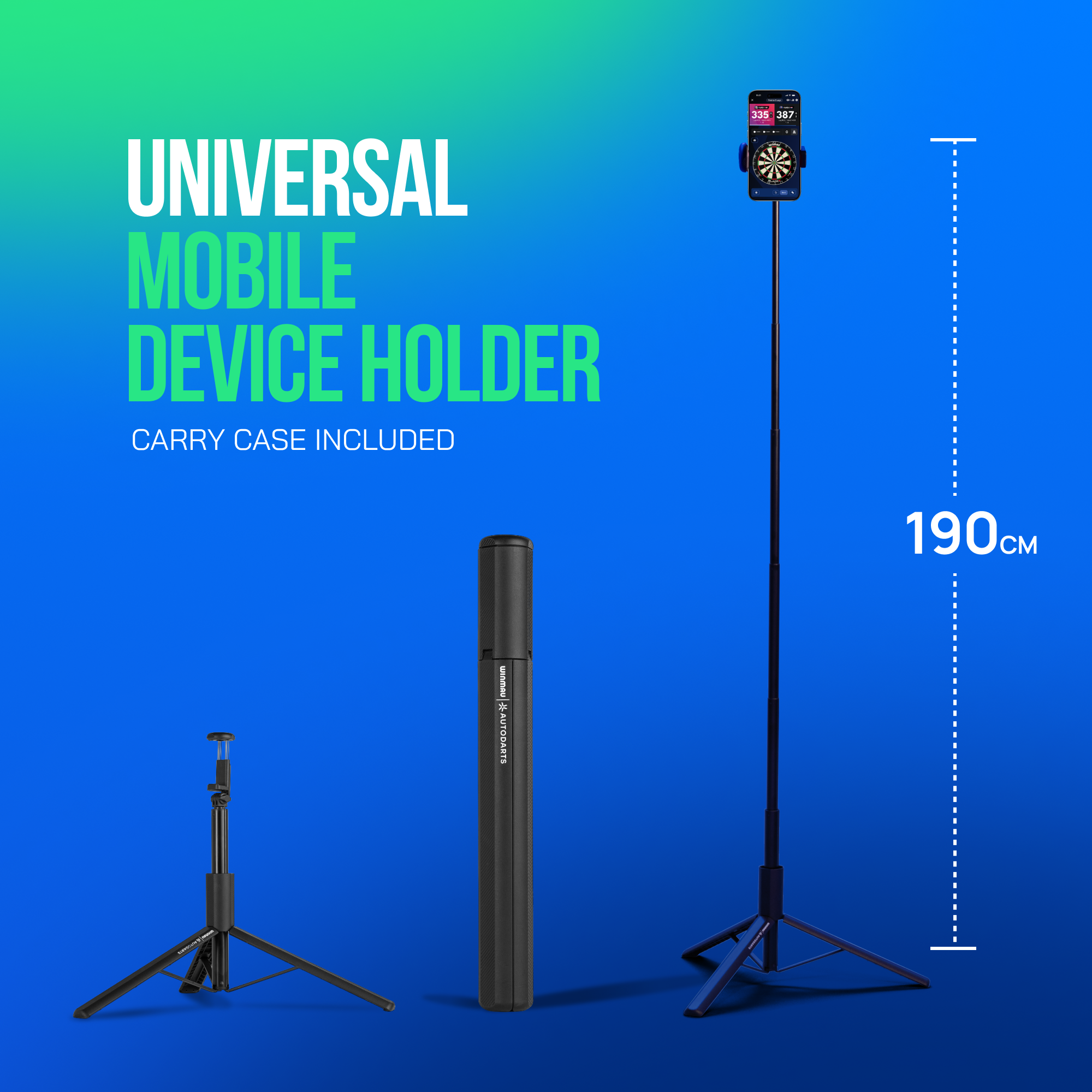 Winmau Autodarts Device Stand & 12 Monate Membership Bundle Zu sehen ist das Winmau Device Stand & 12 Monate Membership Bundle. Dieses Bundle eignet sich für Dartfans und enthält einen Ständer sowie eine Jahresmitgliedschaft.