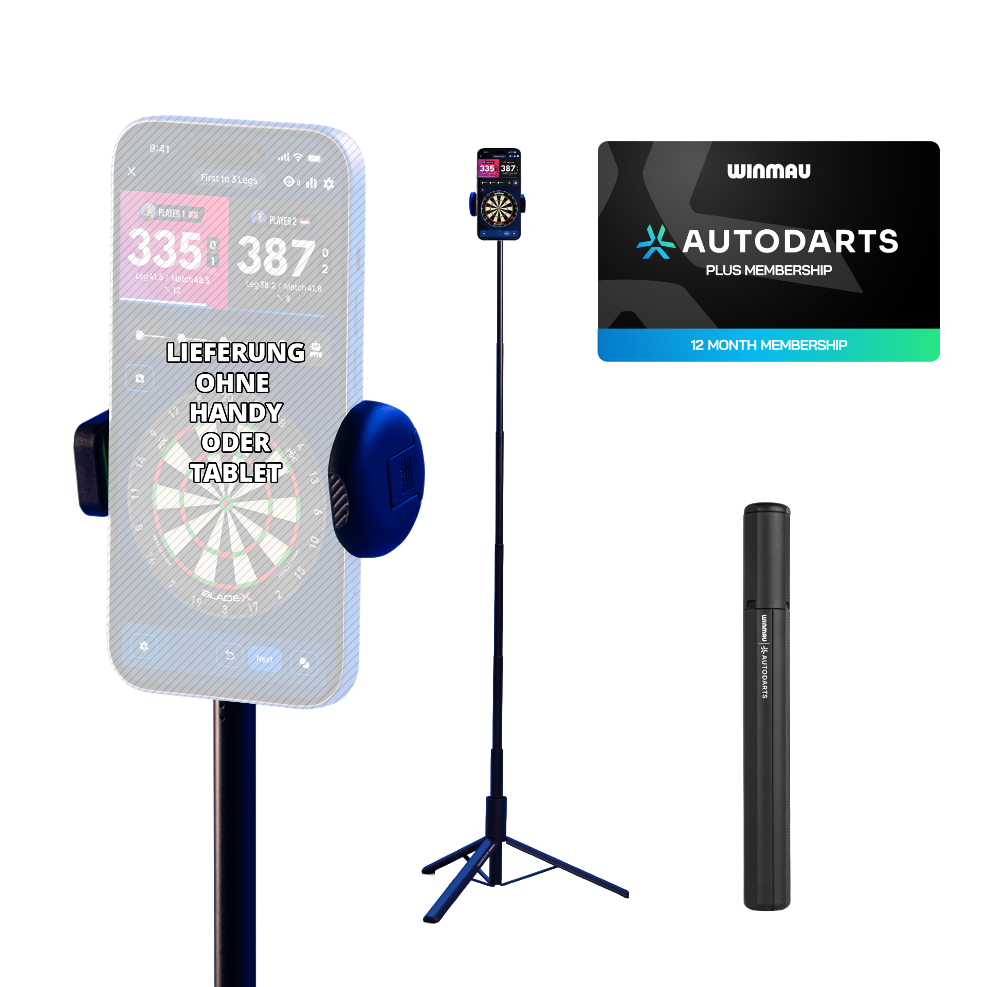 Winmau Device Stand & 12 Monate Membership Bundle