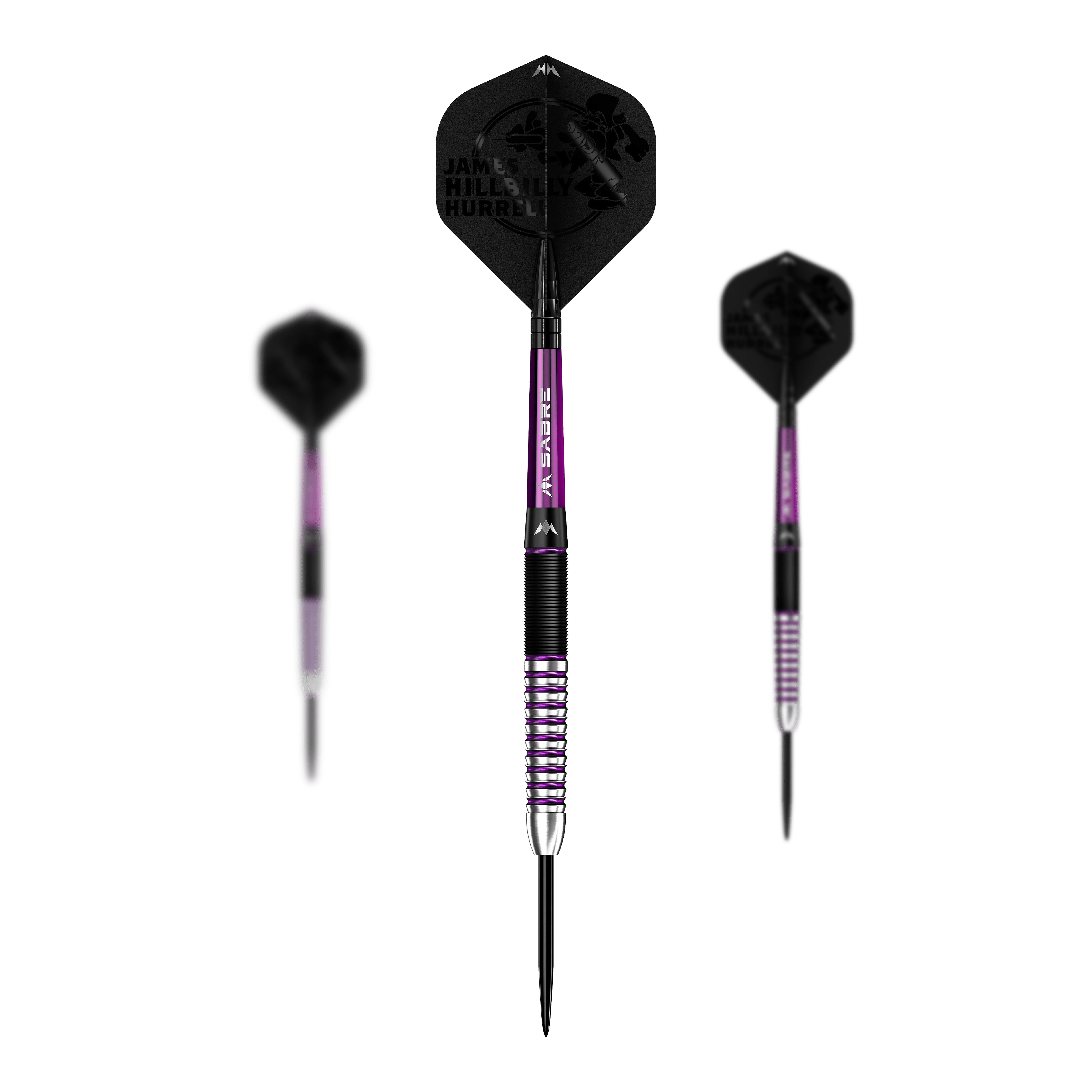 Mission James Hurrell Hillbilly Black Purple Steeldarts