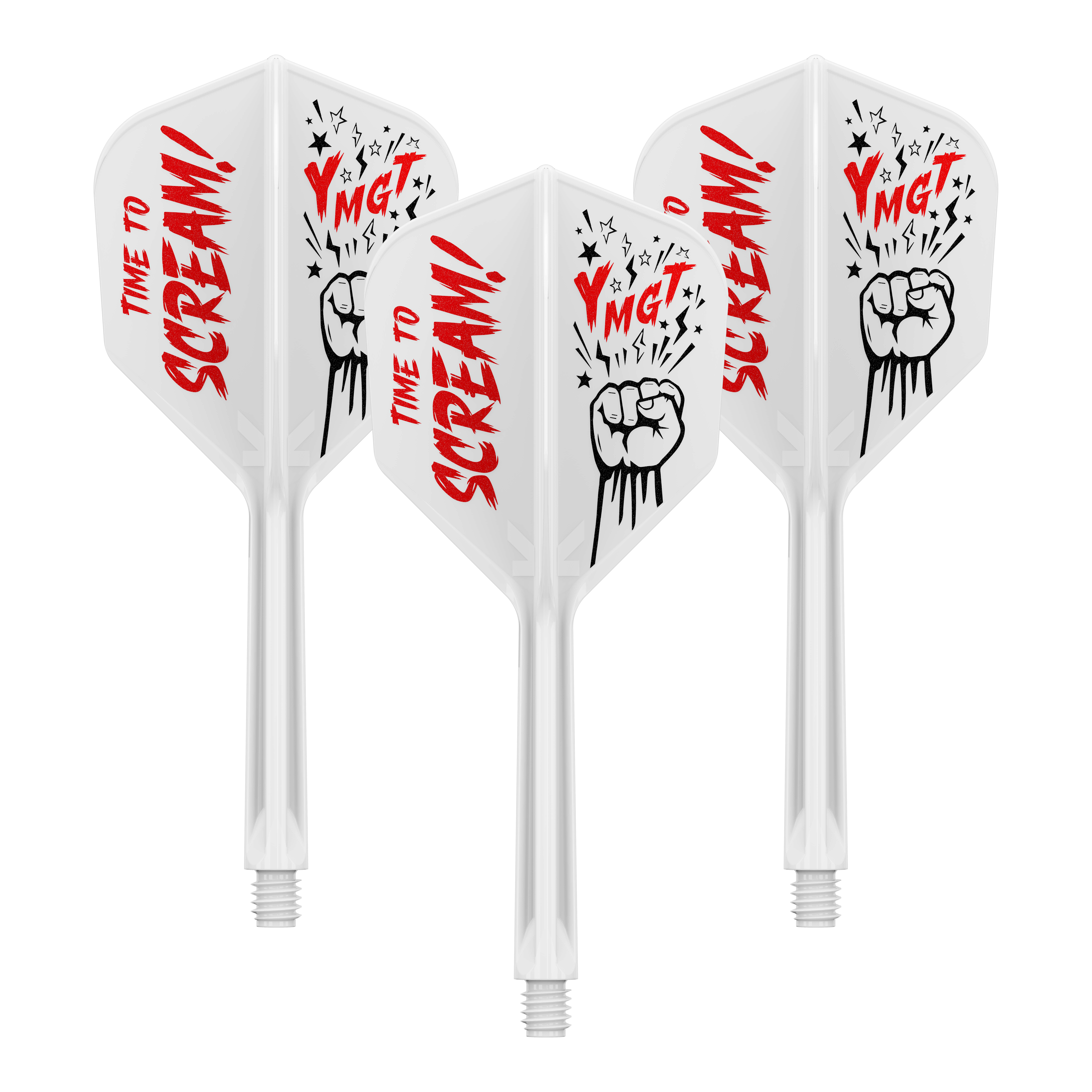 Target Japan K-Flex Scream No6 Flight-Shaft-System Das Bild zeigt das Produkt 410244_Target_Japan_K-Flex_Scream_No6_Flight-Shafts-System_33mm_1Set. Es handelt sich um einen Dartschaft mit Flight-System.