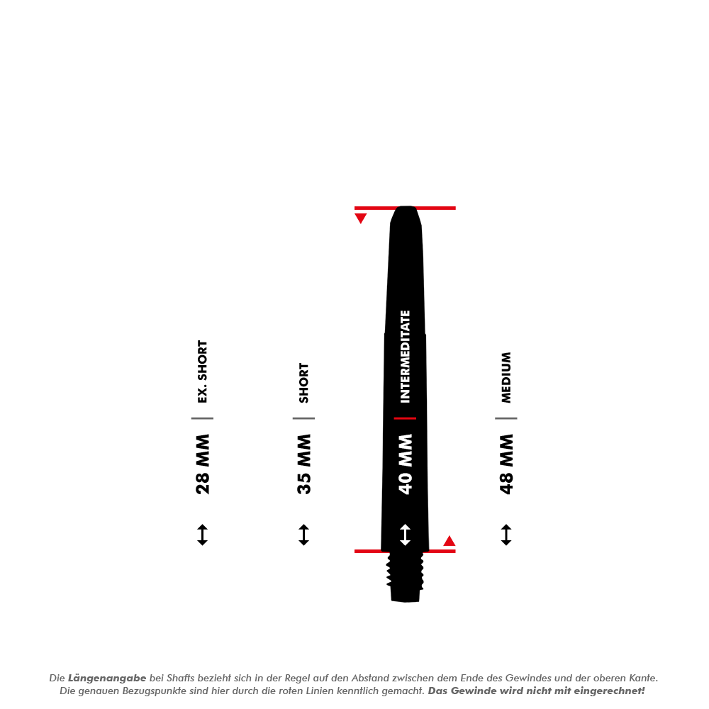 Nylon Shafts - Naturweiß