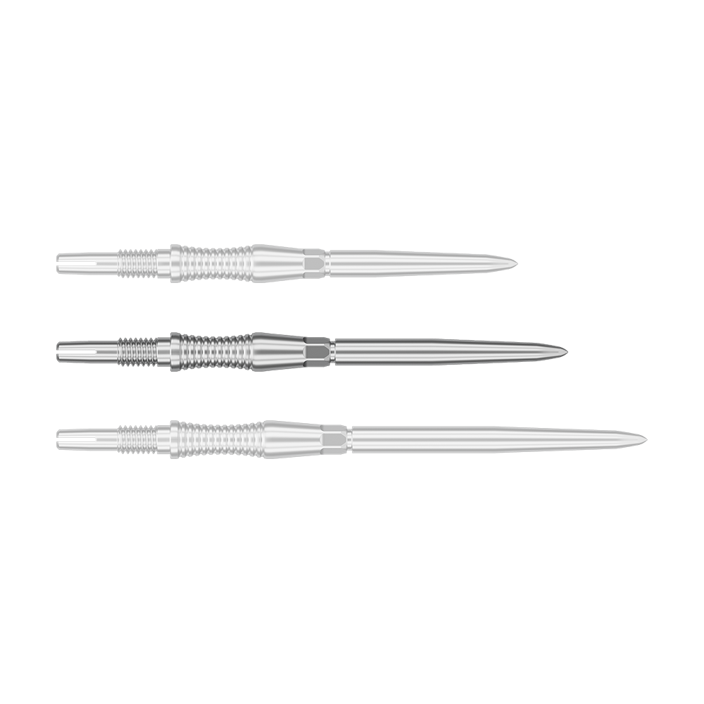 Das Foto zeigt ein Produkt mit dem Dateinamen 340301_Target_Swiss_Point_Dartspitzen_Signature_RST_Silber_35mm_1. Dies sind wahrscheinlich silberne Dartspitzen mit einer Länge von 35 mm.