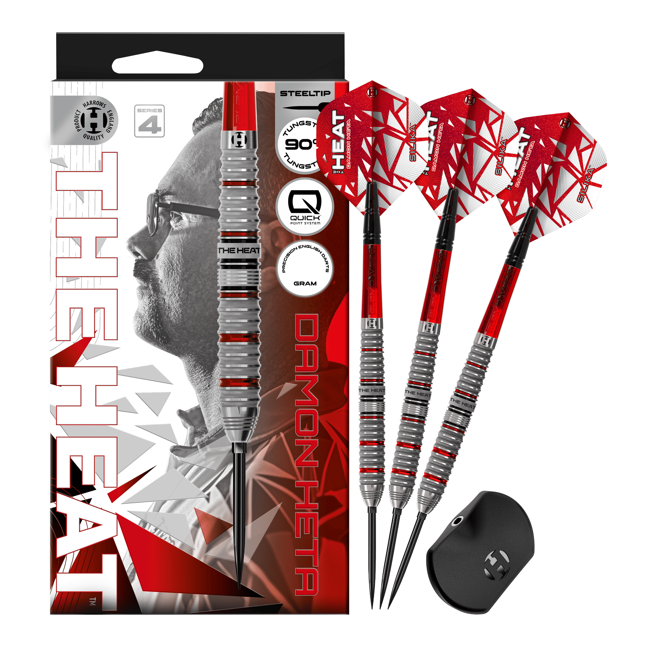 Harrows Damon Heta Series 4 Quick Point Steeldarts Hier wird das Set Harrows Damon Heta Series 4 Quick Point Steeldarts präsentiert. Das Produkt besticht durch Präzision und robuste Verarbeitung.