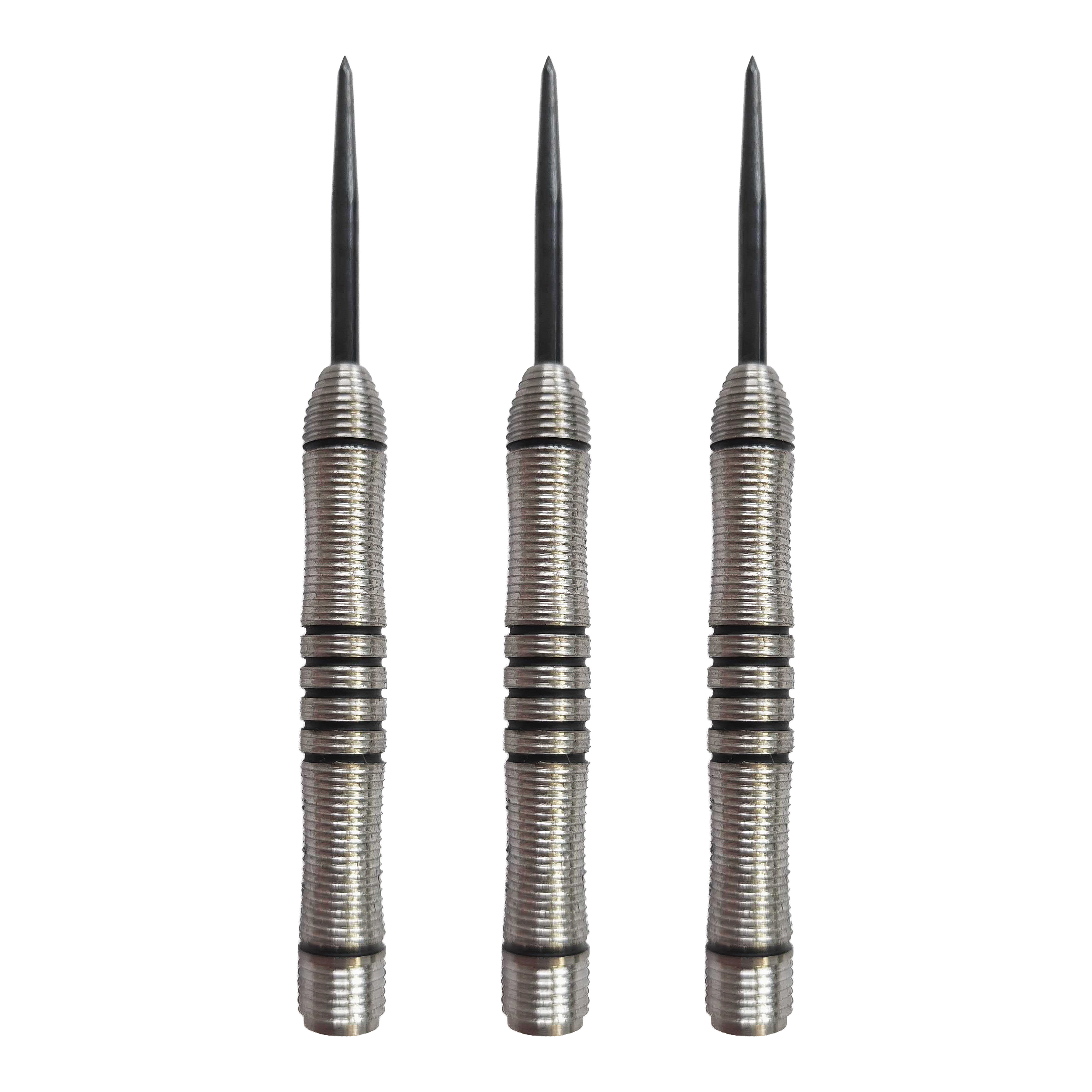 McDart Black Ring Steeldart-Barrels - 24g Zu sehen ist ein Set der McDart Black Ring Steeldart-Barrels mit 24g. Das Set besteht aus mehreren gleichartigen Dart-Barrels.