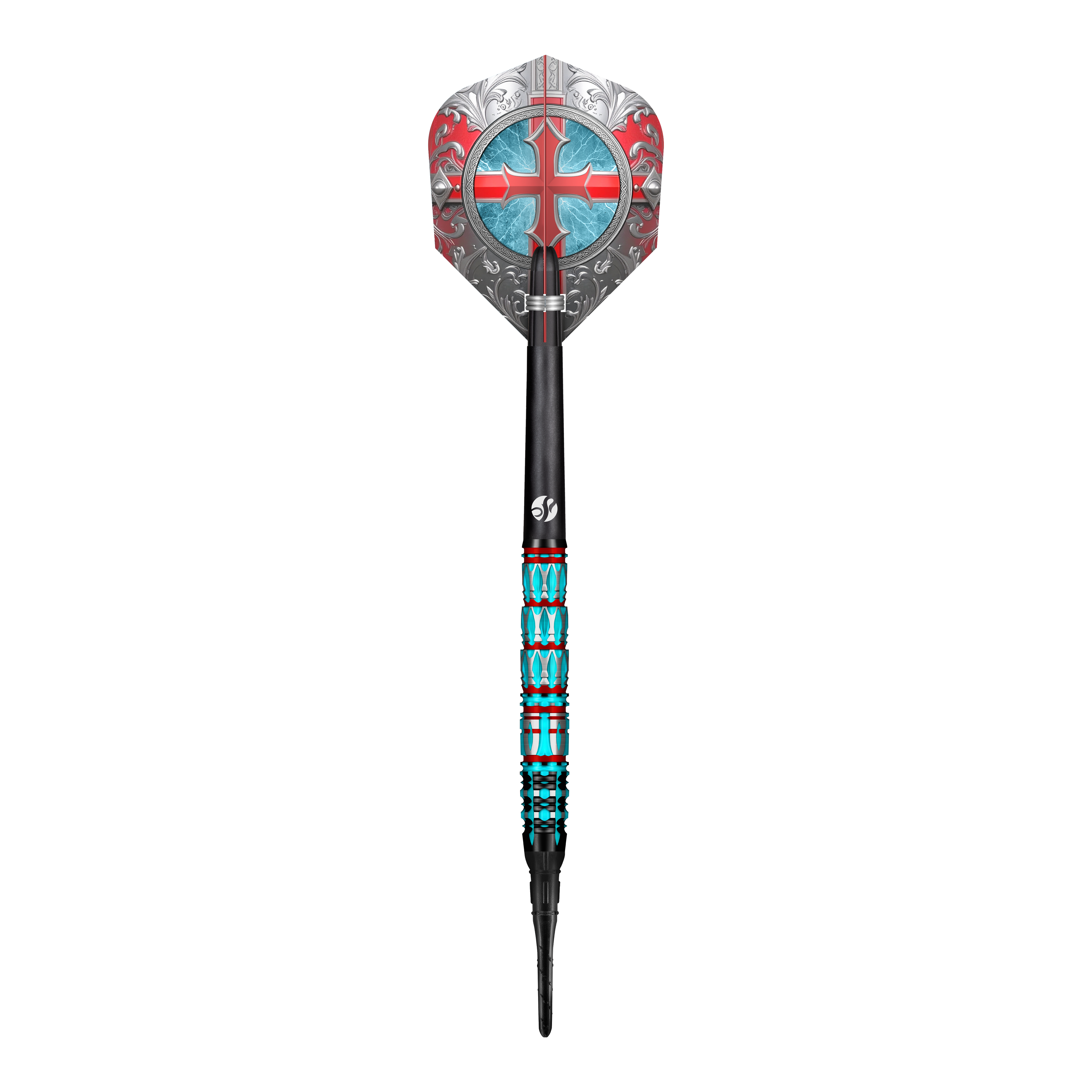 Shot Future Knights St George Softdarts - 20g Dieses Bild zeigt die Shot Future Knights St George Softdarts in der 20g Version. Das Produkt besticht durch hochwertige Verarbeitung und Stil.