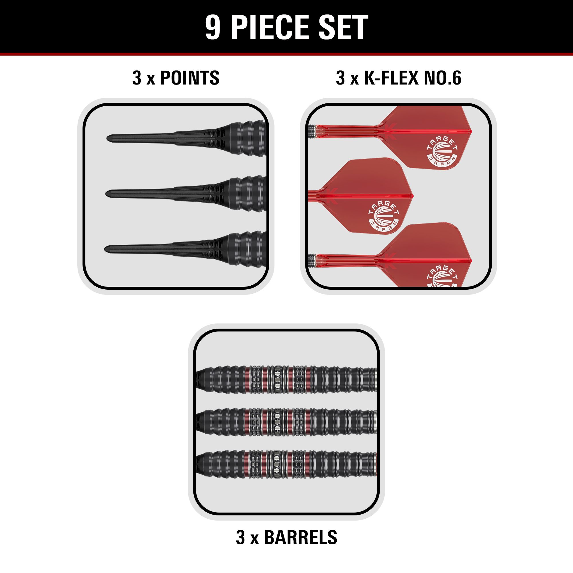 Target Japan Prime Series Diamond Kosuzu Iwoa GEN4 Softdarts - 18g Abgebildet sind die Target Japan Prime Series Diamond Kosuzu Iwoa GEN4 Softdarts, 18 Gramm schwer. Die Darts sind für professionelle Spieler geeignet.