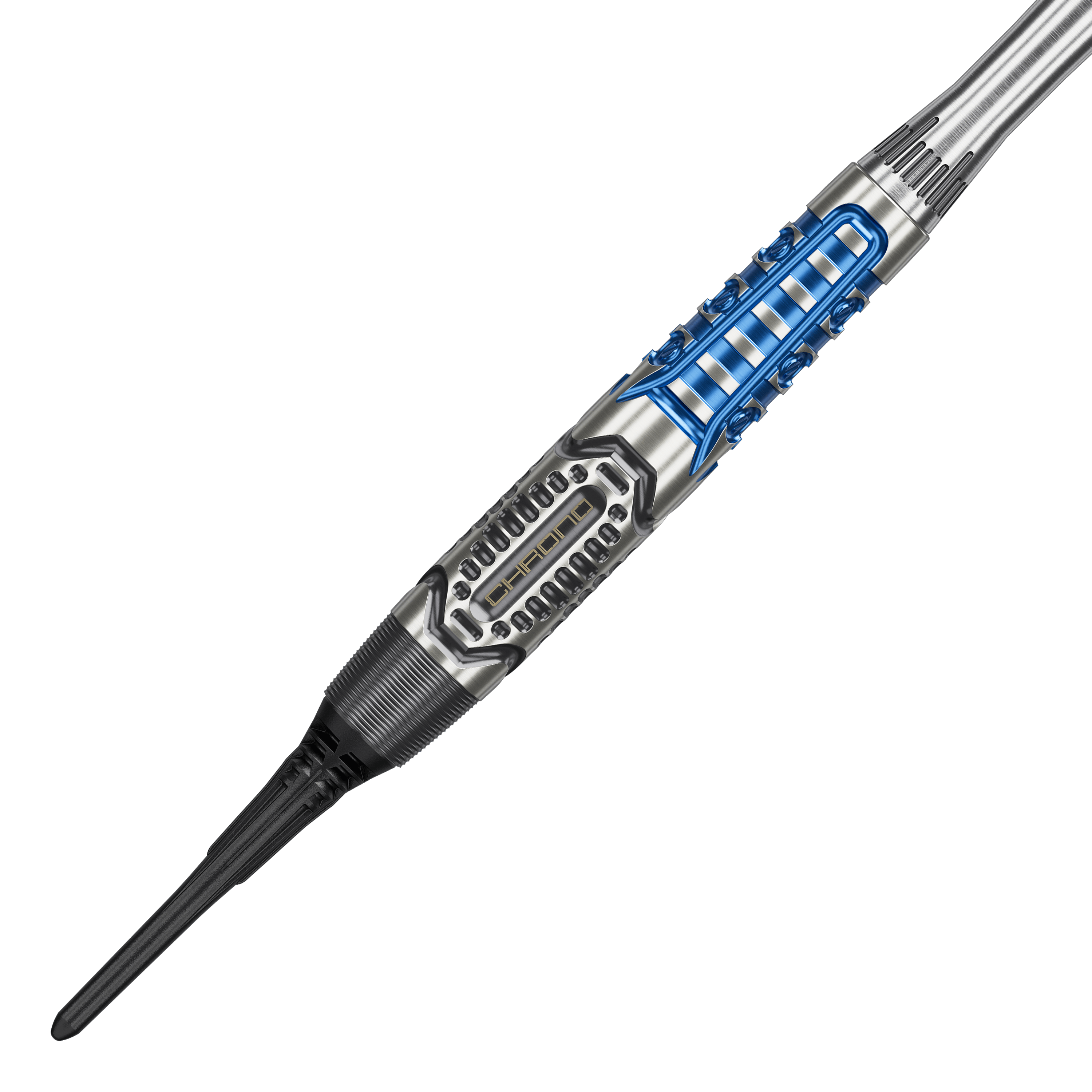 Target Phil Taylor Power X Chrono Softdarts Target Phil Taylor Power X Chrono Softdarts sind auf diesem Bild abgebildet. Diese Darts sind für das Softdart-Spiel konzipiert.