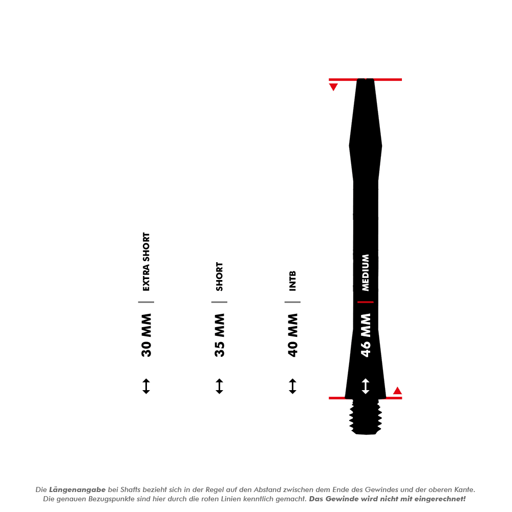 Aluminium Shafts - Schwarz