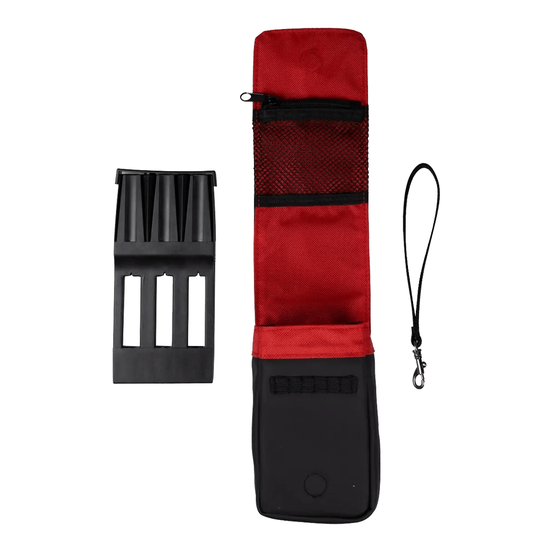Bulls NL Spacecase Softcase Schwarz-Rot Abgebildet ist das Bulls NL Spacecase Softcase in den Farben Schwarz und Rot. Das Etui bietet Platz für Dartzubehör und Pfeile.