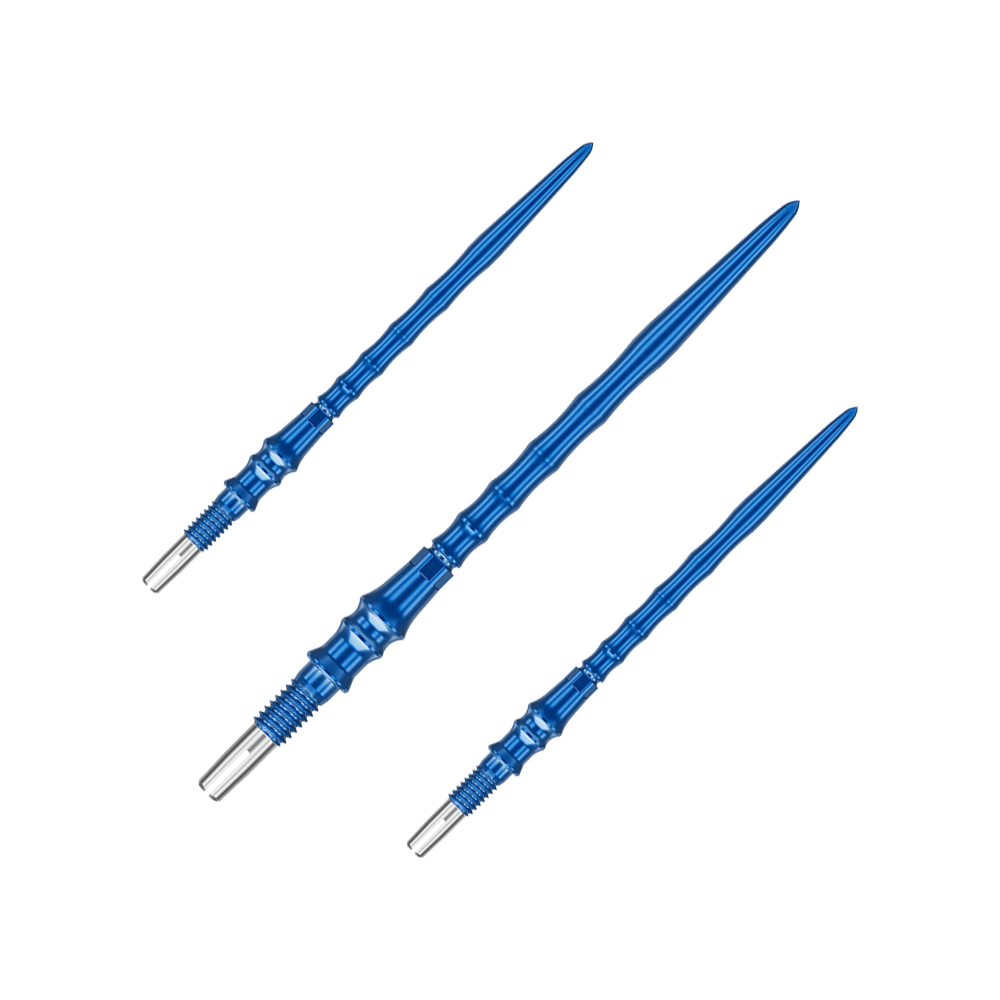 Target Japan Premium Swiss Point Dartspitzen - Blau Abgebildet ist ein Set Dartspitzen mit der Bezeichnung '340384_Target_Japan_Premium_SwissPoint_Dartspitzen_Blau_40mm_1Set'. Die Dartspitzen sind blau und haben eine Länge von 40 mm.