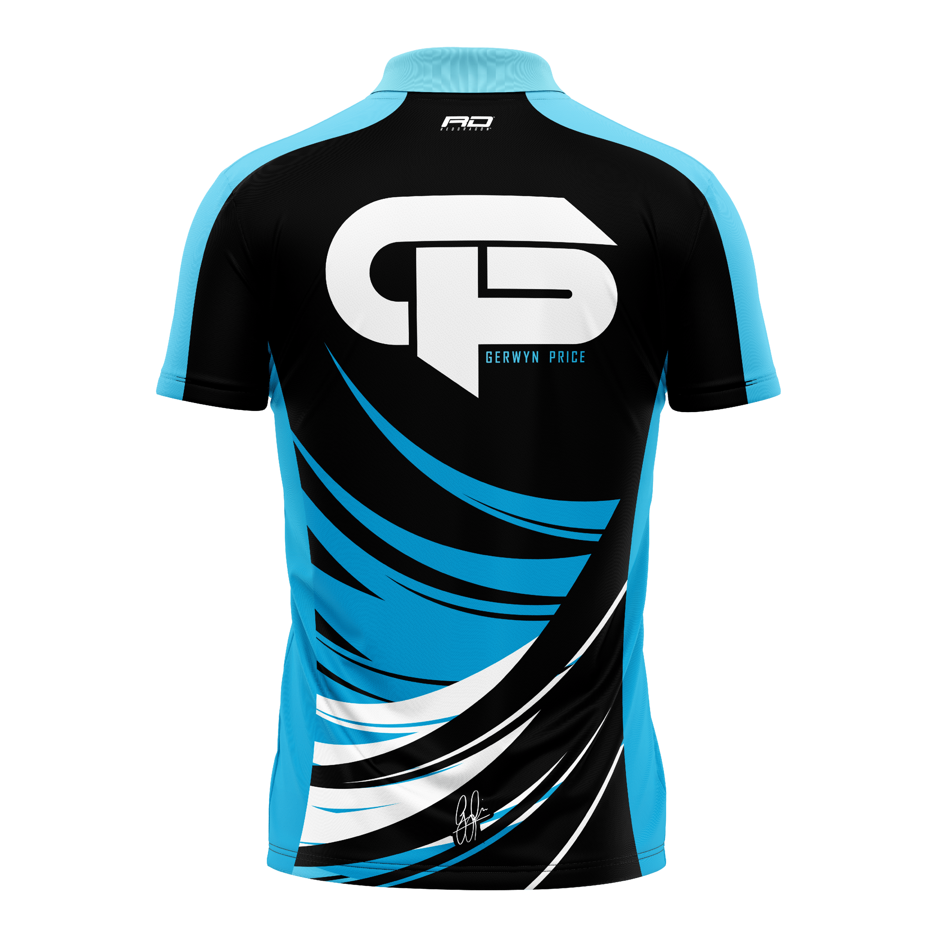 Red Dragon Gerwyn Price Limited Edition Dartshirt Zu sehen ist das Red Dragon Gerwyn Price Limited Edition Dartshirt. Dieses Shirt wurde speziell für Dartspieler entworfen.