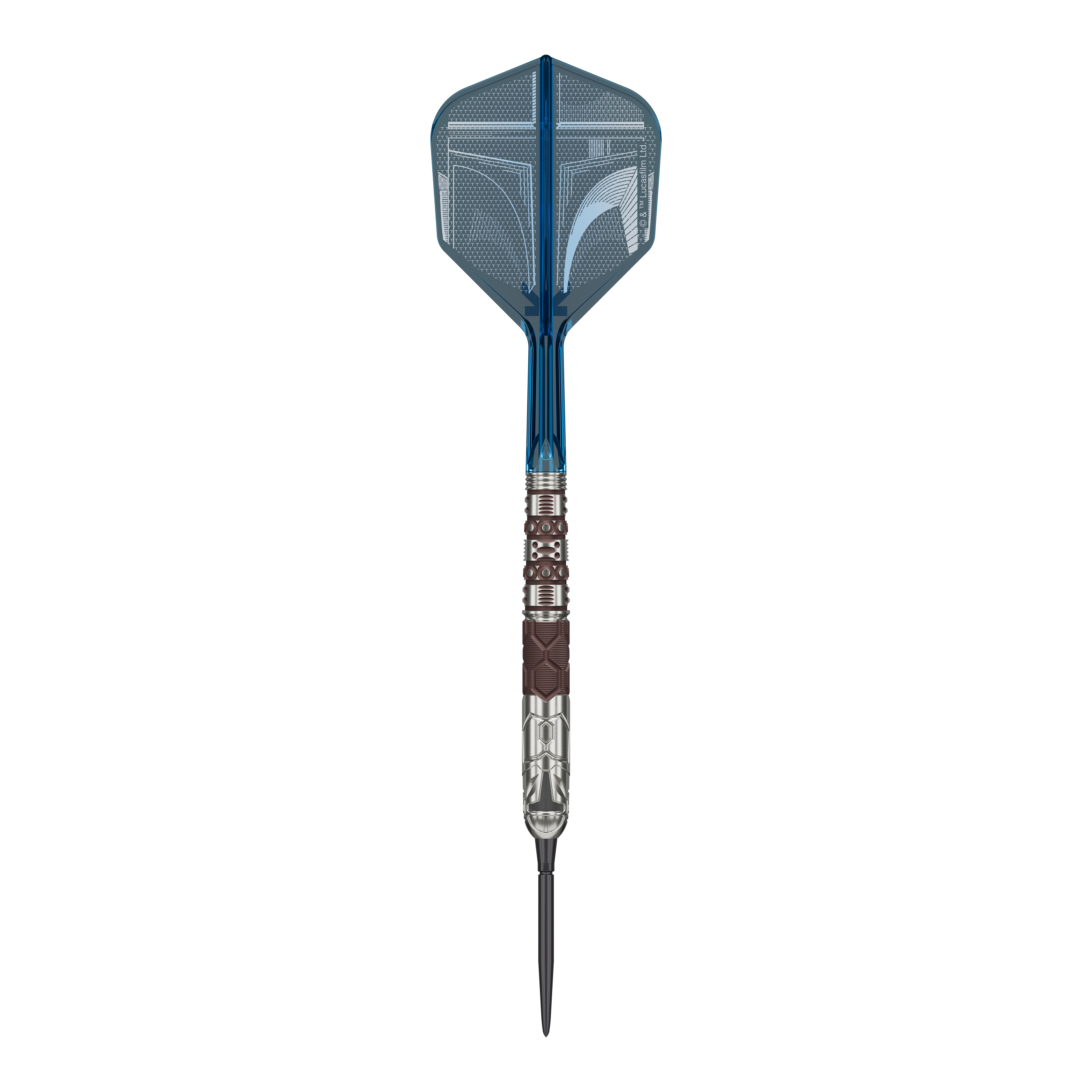 Target Star Wars Mandalorian 95 Swiss Point Steeldarts Dieses Bild zeigt die Target Star Wars Mandalorian 95 Swiss Point Steeldarts. Die Darts verfügen über eine besondere Optik passend zur Mandalorian-Reihe.