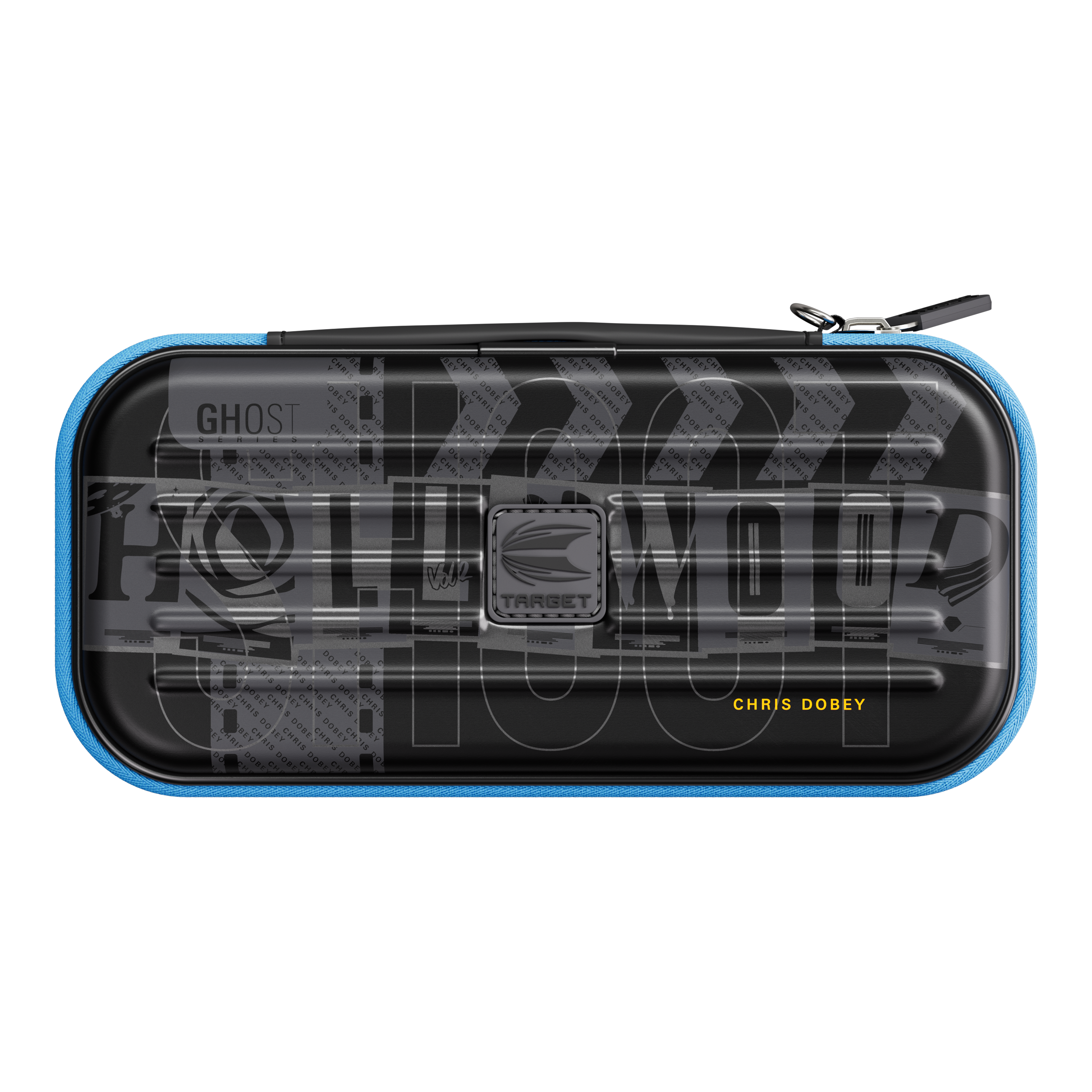 Takoma Ghost Series Chris Dobey Dartcase Das Bild zeigt das Takoma Ghost Series Chris Dobey Dartcase. Dies ist ein Dartcase aus einer speziellen Kollektion.