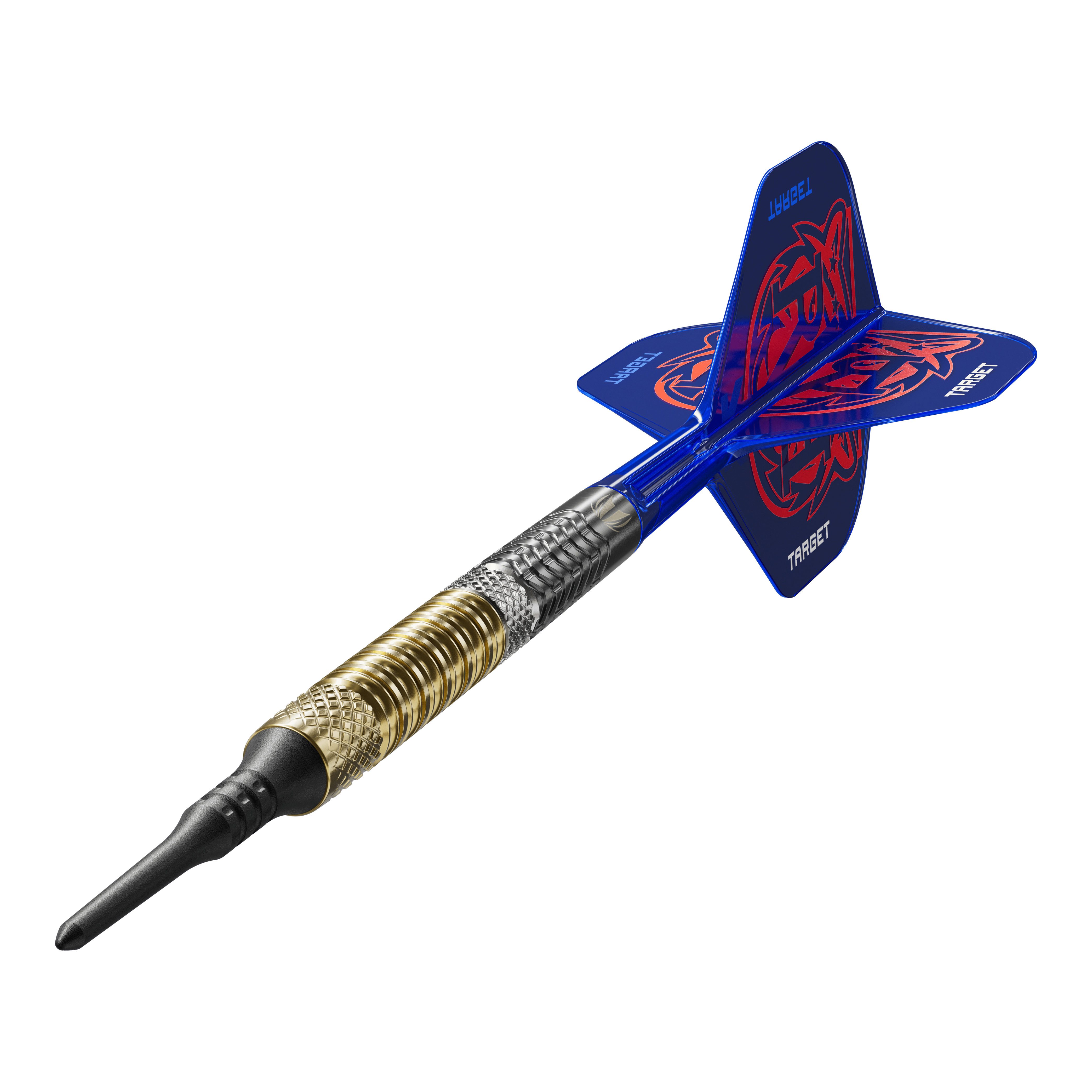 Target Raymond Van Barneveld GEN6 Softdarts Das Bild zeigt die Target Raymond Van Barneveld GEN6 Softdarts aus einer anderen Perspektive. Die Details der Softdarts sind gut erkennbar.