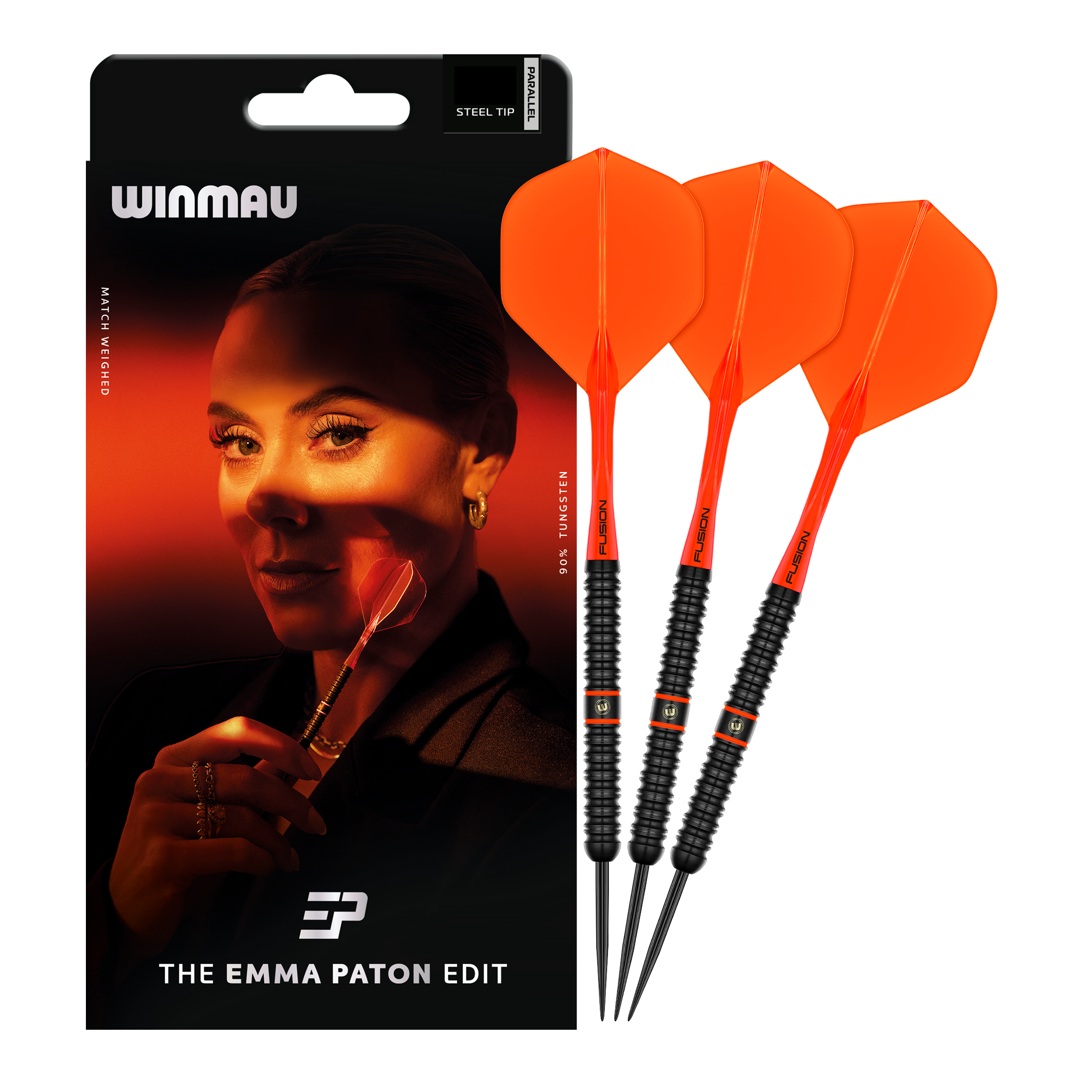 Winmau Emma Paton Edit Steeldarts - 23 g Das Produkt Winmau Emma Paton Edit Steeldarts - 23 g ist auf dem Bild zu sehen. Es handelt sich um hochwertige Steeldarts für präzises Werfen.