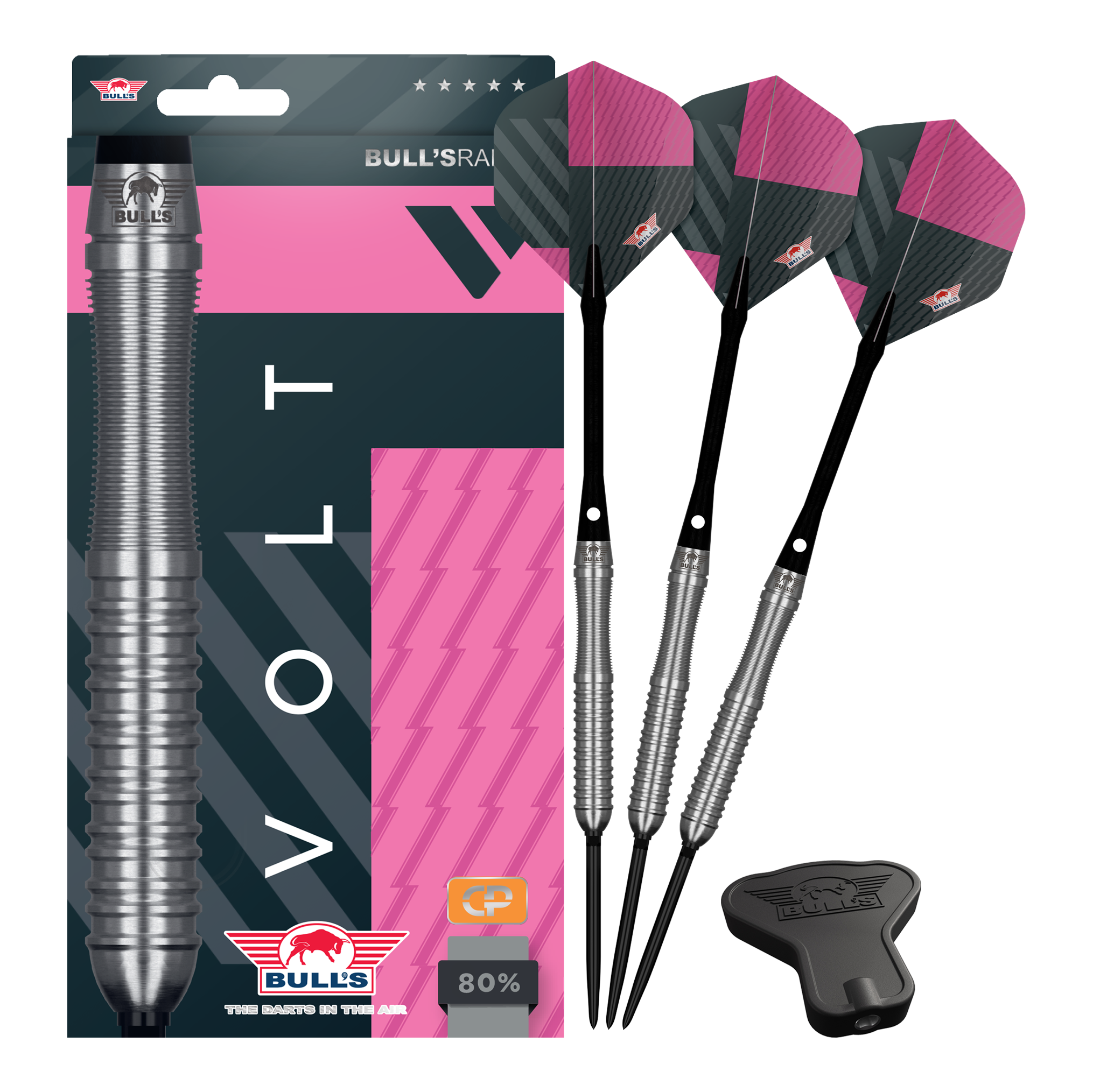 Bulls NL Volt Pink Convertible Point Steeldarts