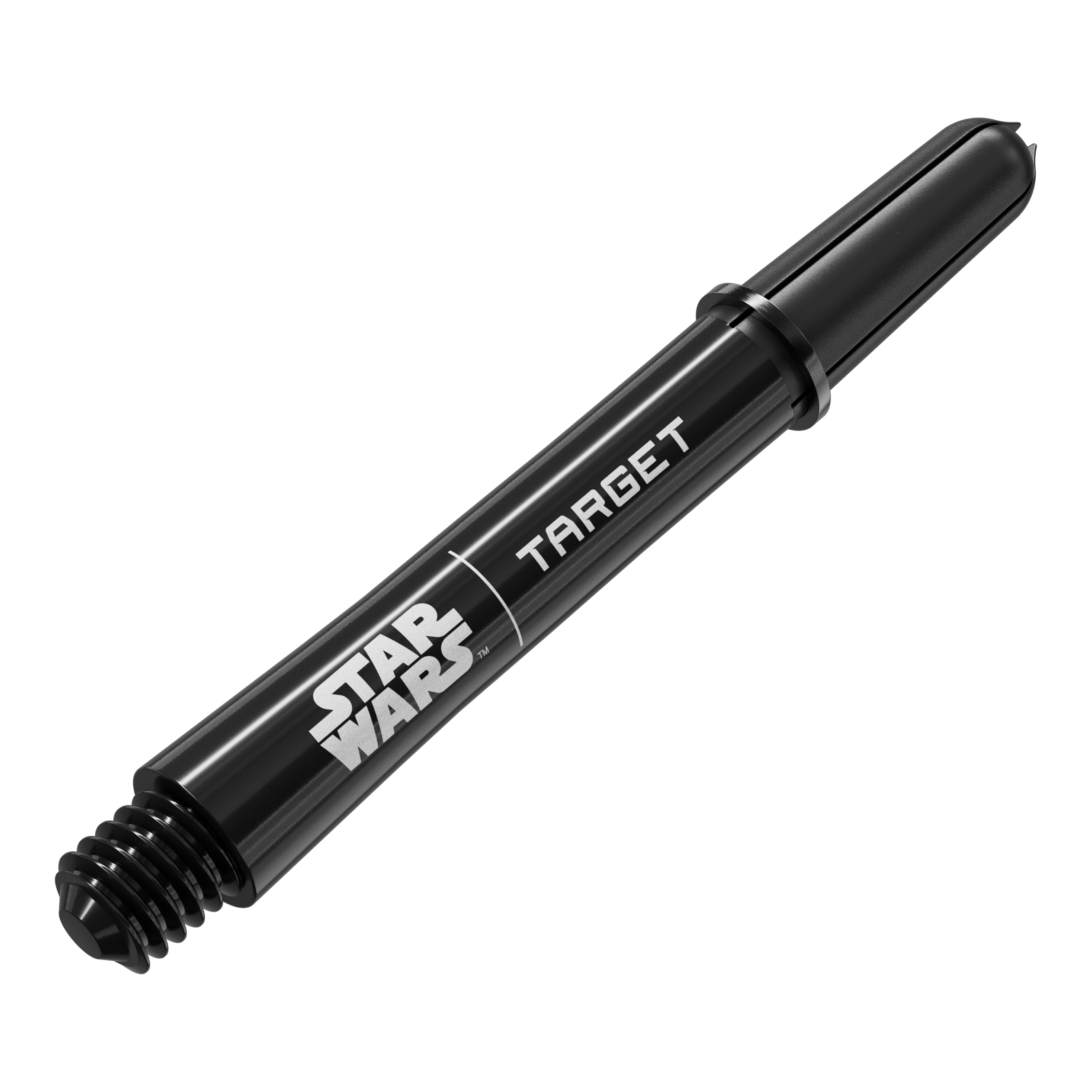 Target Star Wars ProGrip Shafts - Schwarz Dies ist ein Bild eines weiteren schwarzen ProGrip Shafts, Intermediate 41mm. Der Dateiname ist 380421_Target_StarWars_ProGrip_Shafts_Schwarz_Intermediate_41mm_2.