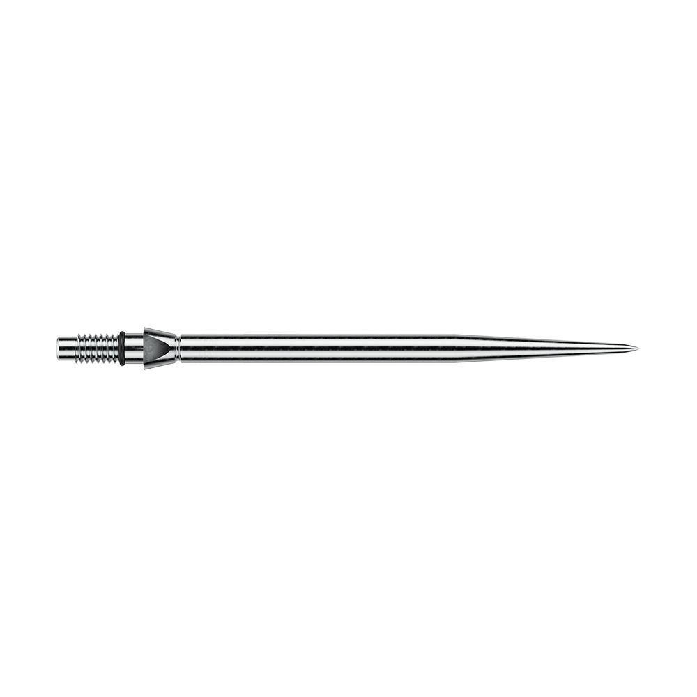 Winmau Switch Point Smooth Steeldartspitzen - Silver Effect Abgebildet ist eine glatte silberne Steeldartspitze von Winmau. Die Dartspitze misst 40mm.