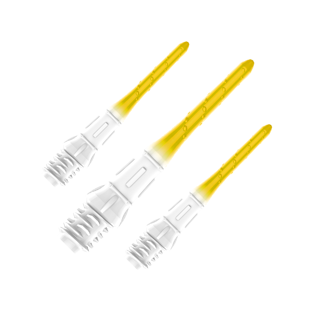 Das Bild zeigt einen 30er Pack L-Style Premium Lippoint Gradiation Dartspitzen in der Farbe Lemon. Die Dartspitzen sind für den Gebrauch mit Softdarts geeignet.