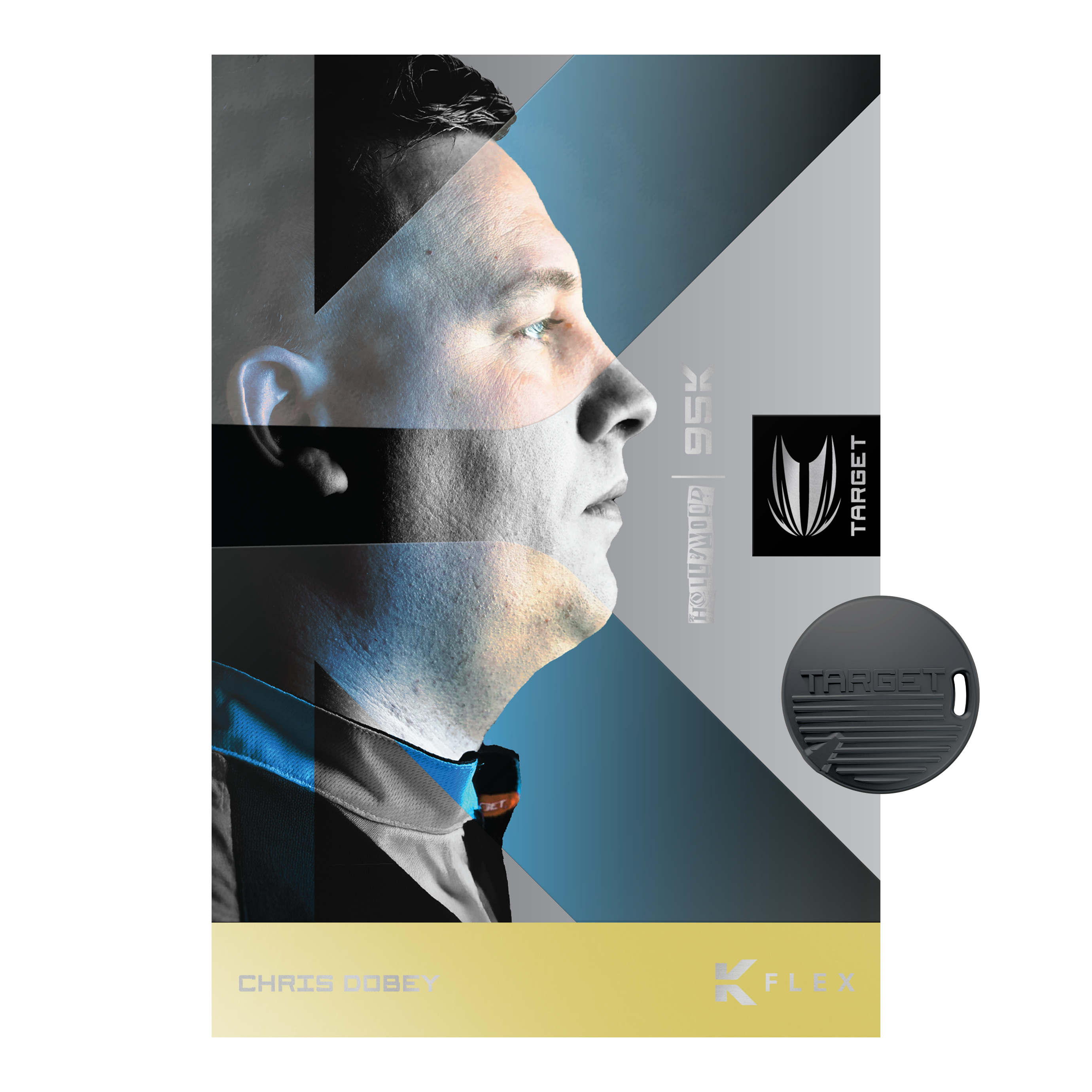 Target Chris Dobey 95K Swiss Point Steeldarts Das Bild zeigt die Target Chris Dobey 95K Swiss Point Steeldarts. Diese Steeldarts sind professionell verarbeitet und für anspruchsvolle Spieler geeignet.