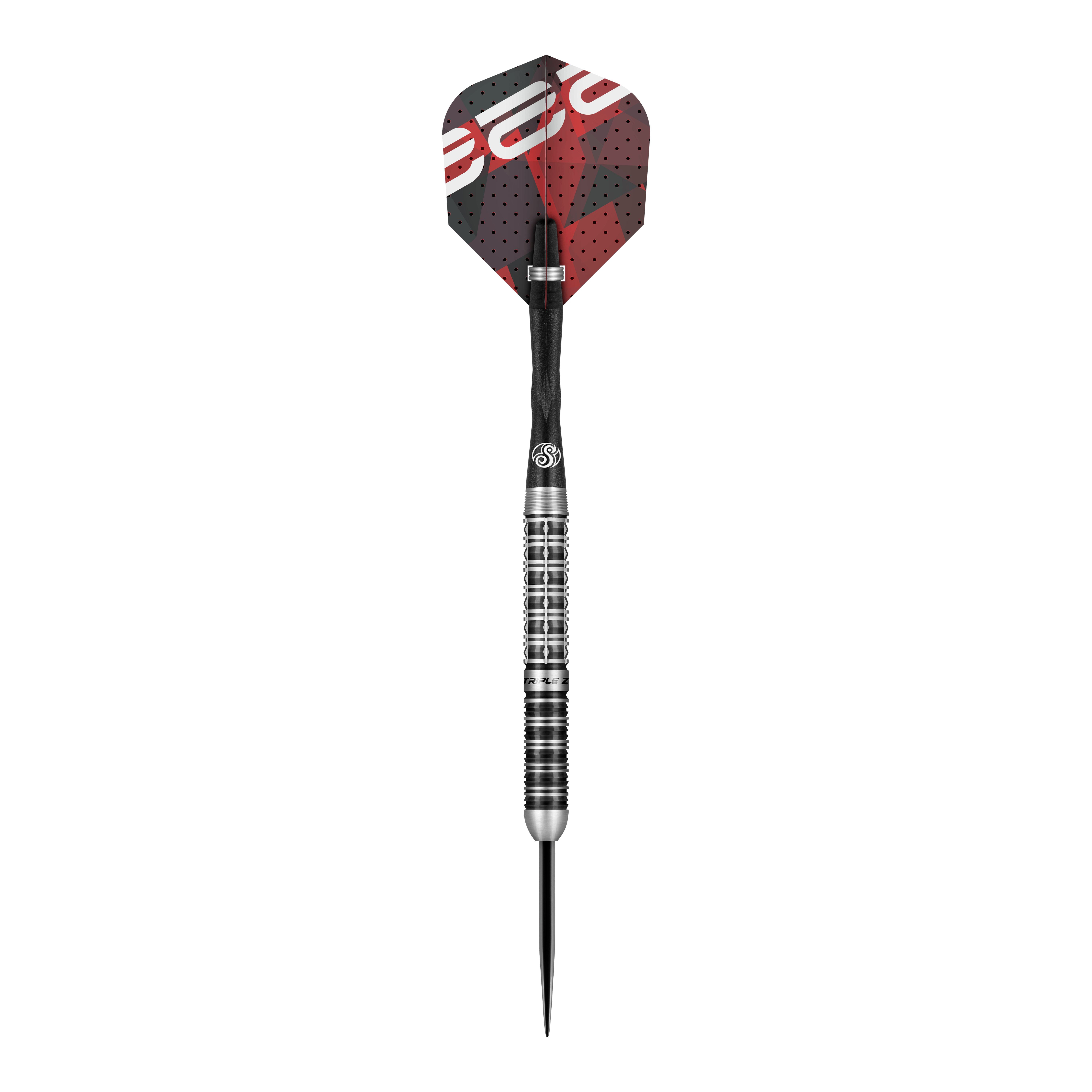 Shot Niels Zonneveld V2 Steeldarts Dies ist ein Steeldart aus der Serie "Shot Niels Zonneveld V2". Der Dart hat ein silbernes, geriffeltes Barrel und schwarze sowie rote Flights.