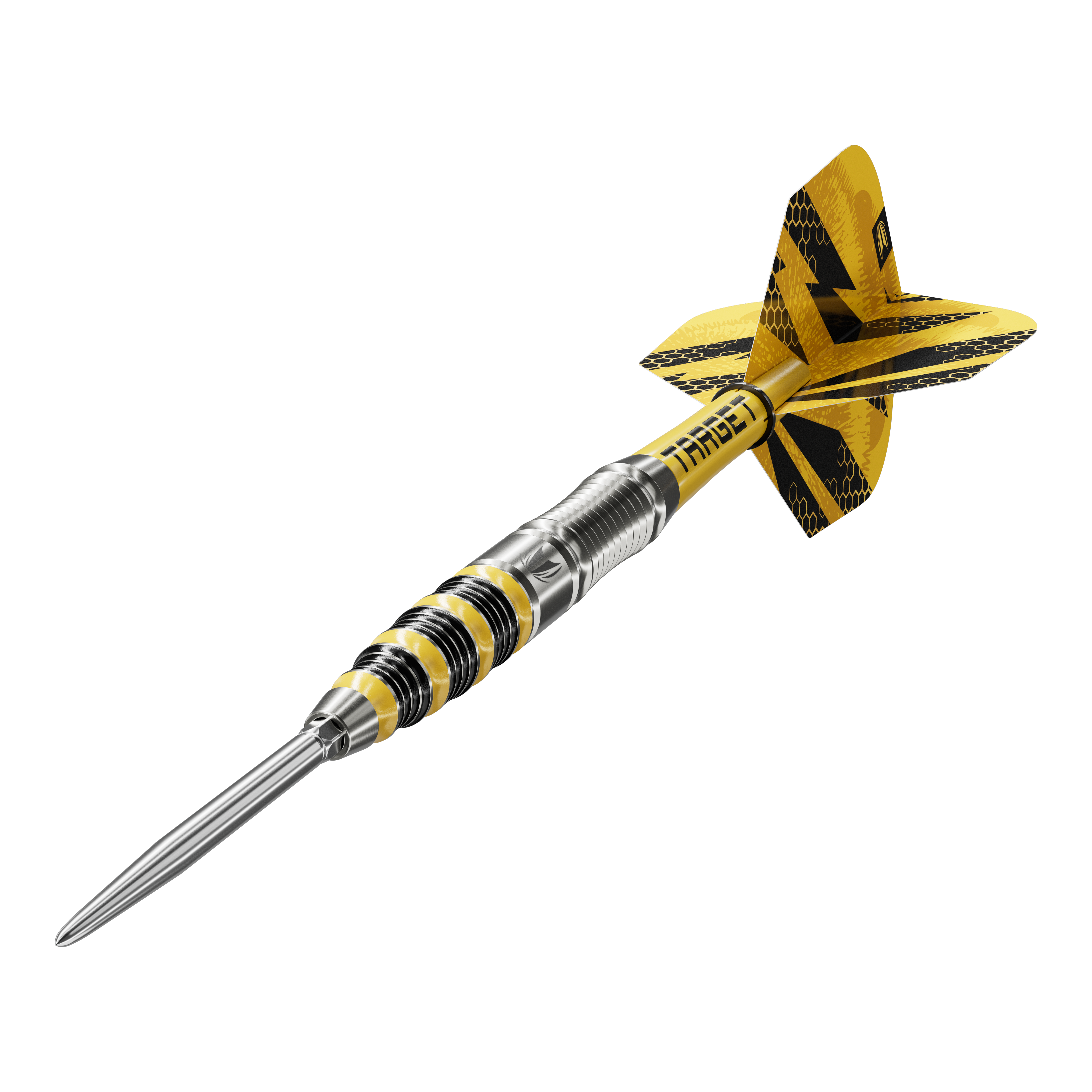 Das Produkt ist Target Buzz 03 Swiss Points Steeldarts. Die Darts sind speziell zum Steeldart-Spielen entwickelt.