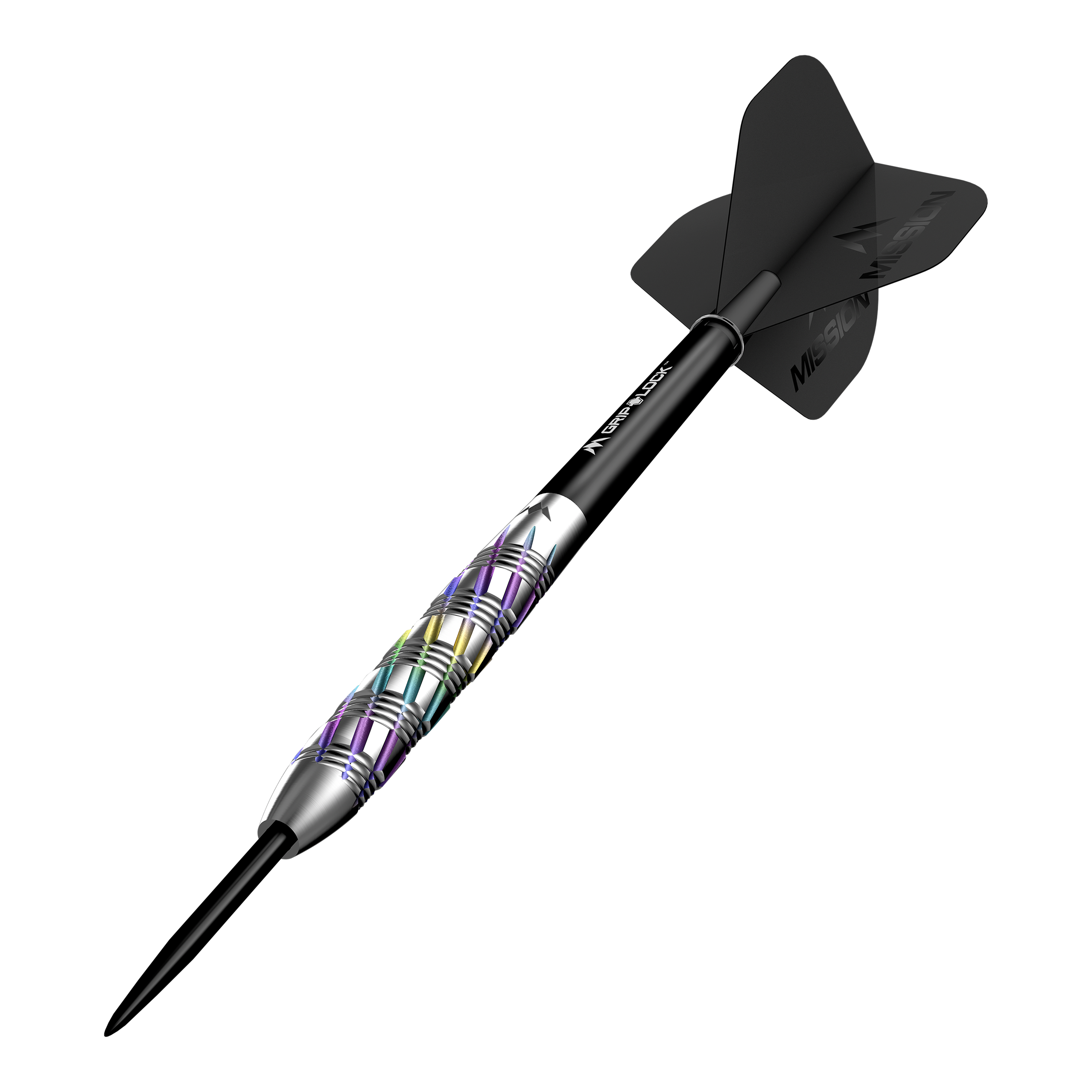 Mission Shuriken Steeldarts Mission Shuriken Steeldarts werden auf diesem Foto dargestellt. Die Steeldarts sind gut sichtbar und detailliert abgebildet.