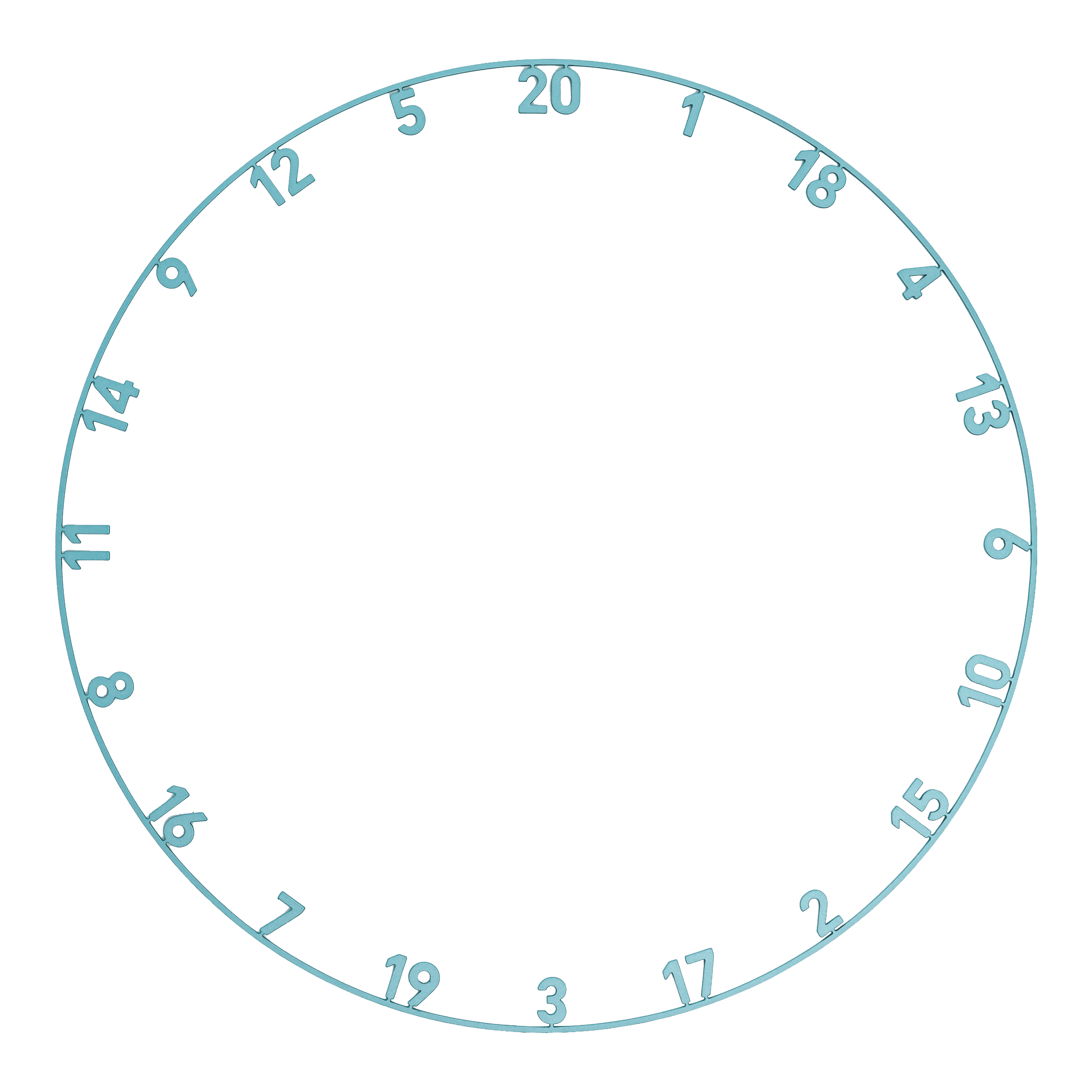 Abgebildet ist das Precise 180 Endorphine Steeldartboard mit Nummernring in Infinity Blue. Das Produkt eignet sich ideal für Dartspieler aller Levels.