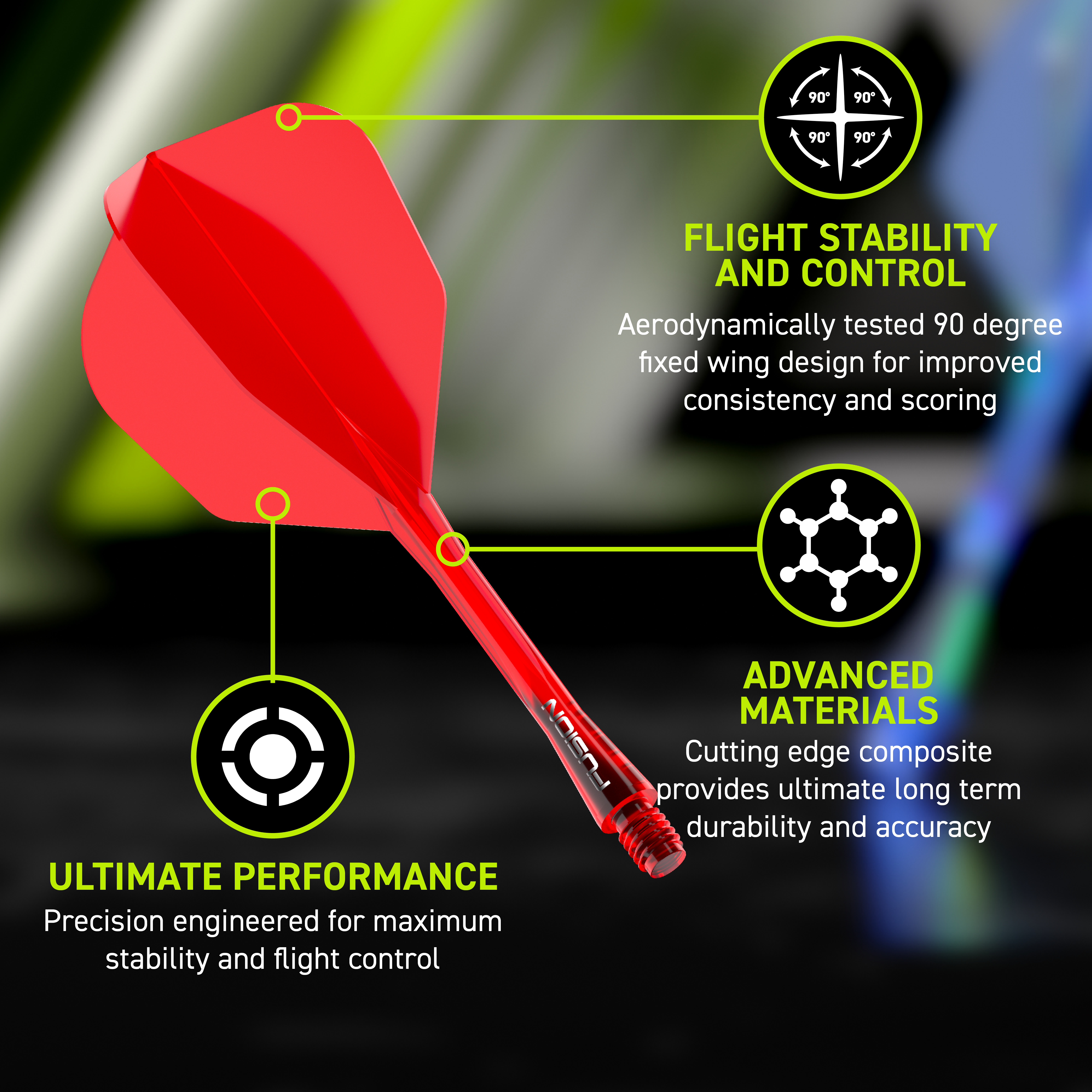 Winmau Fusion Flight-Shaft-System No6 Rot Abgebildet ist das Winmau Fusion Flight-Shaft-System No6 in Rot. Es ist als hochwertiges Flight- und Shaft-System für Dartpfeile konzipiert.